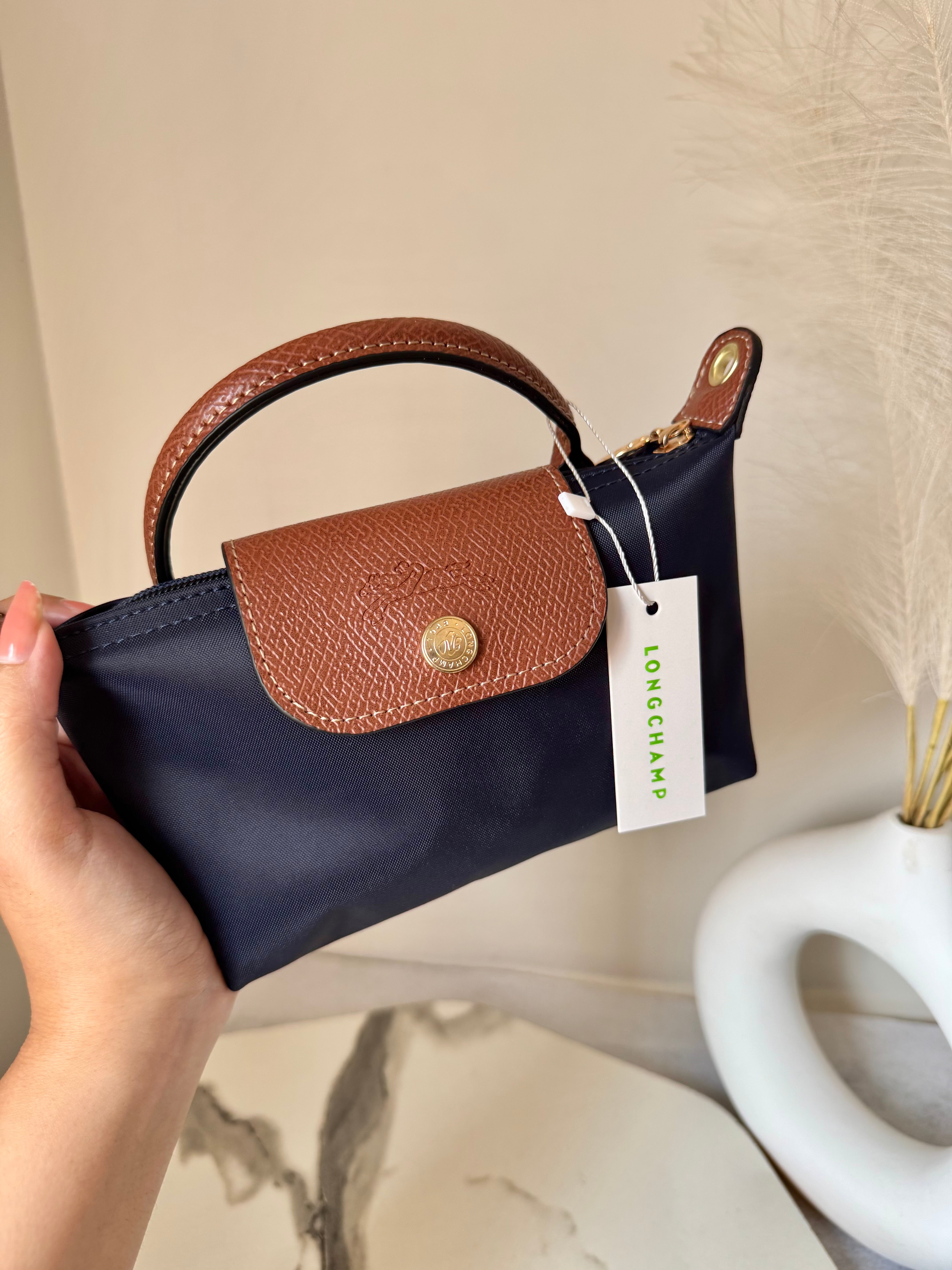 LongChamp Crossbody Bag with Strap - Blue (WITH BRAND LOGO)