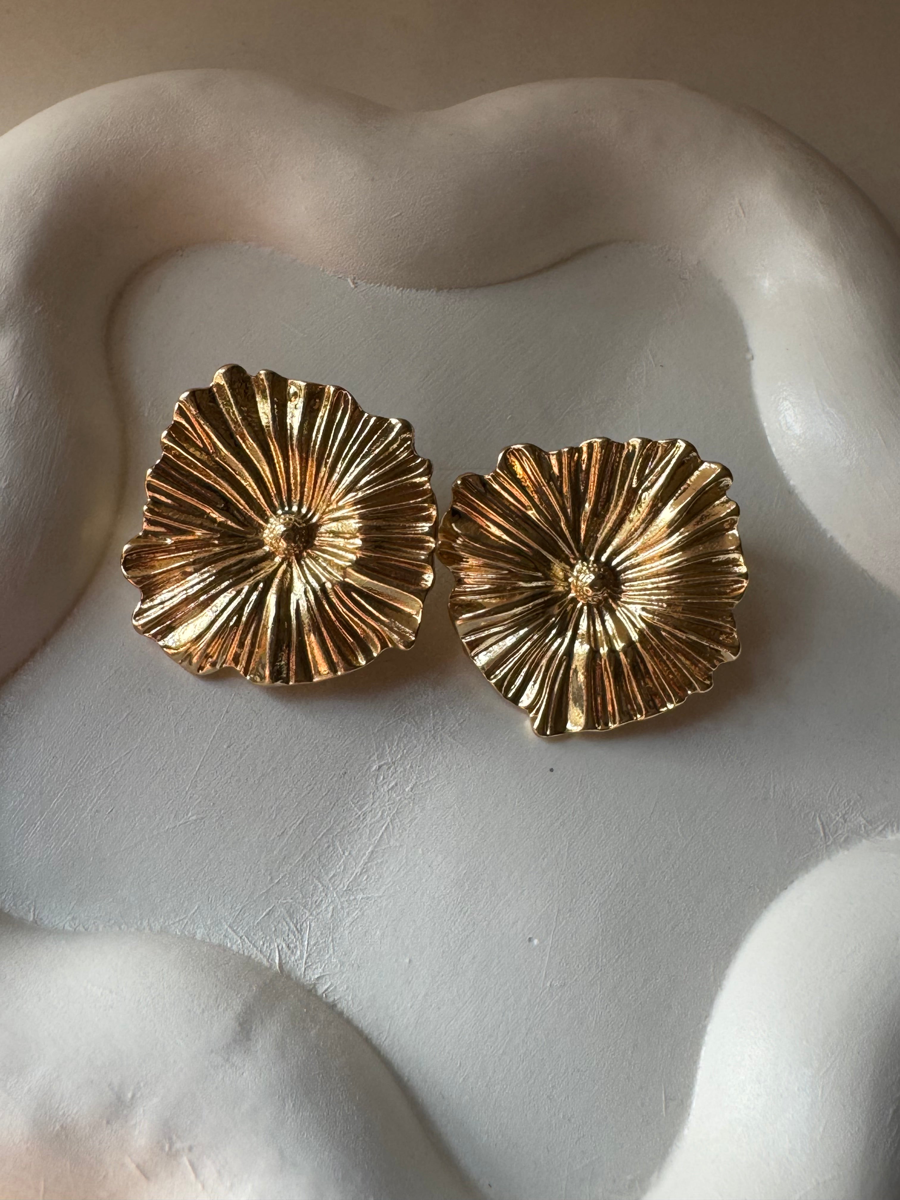 Floral Studs - 18K Gold Plated