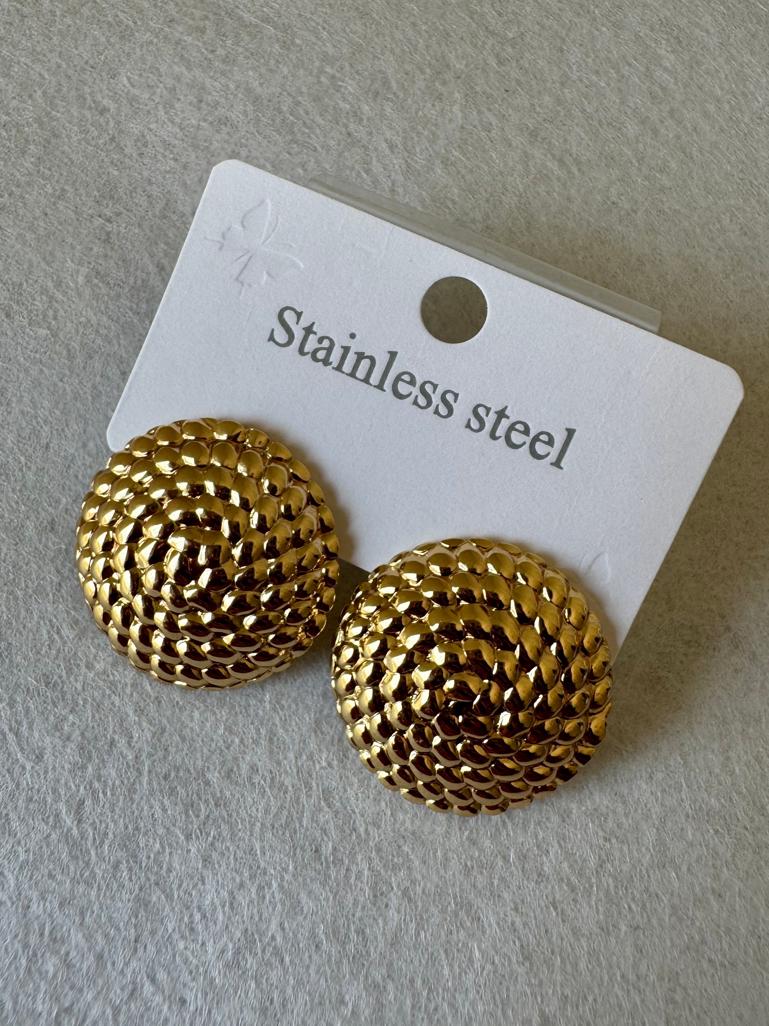 Timeless Gleam Studs - Stainless Steel