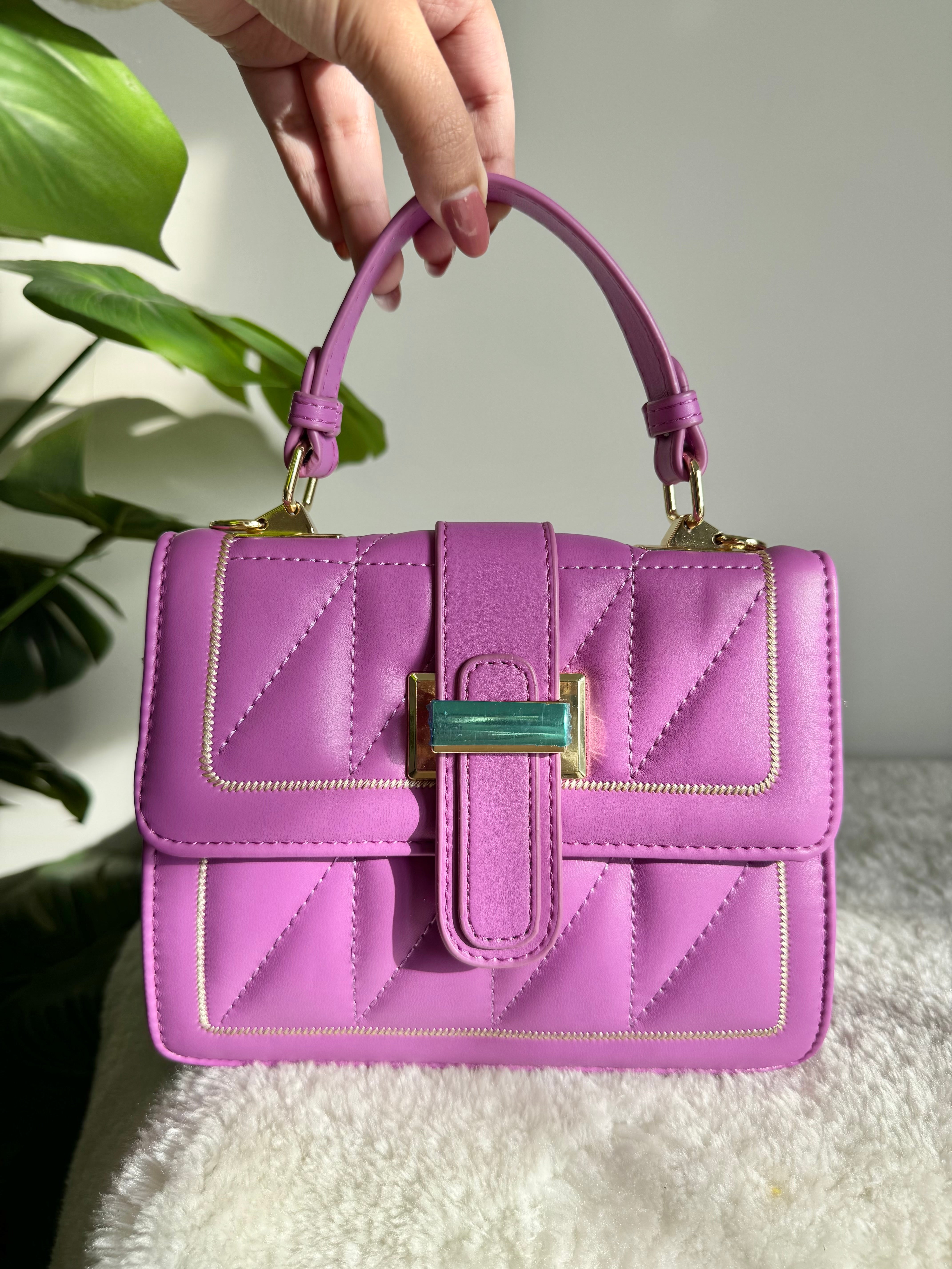 Luna Bag with Long Strap (Mauve)