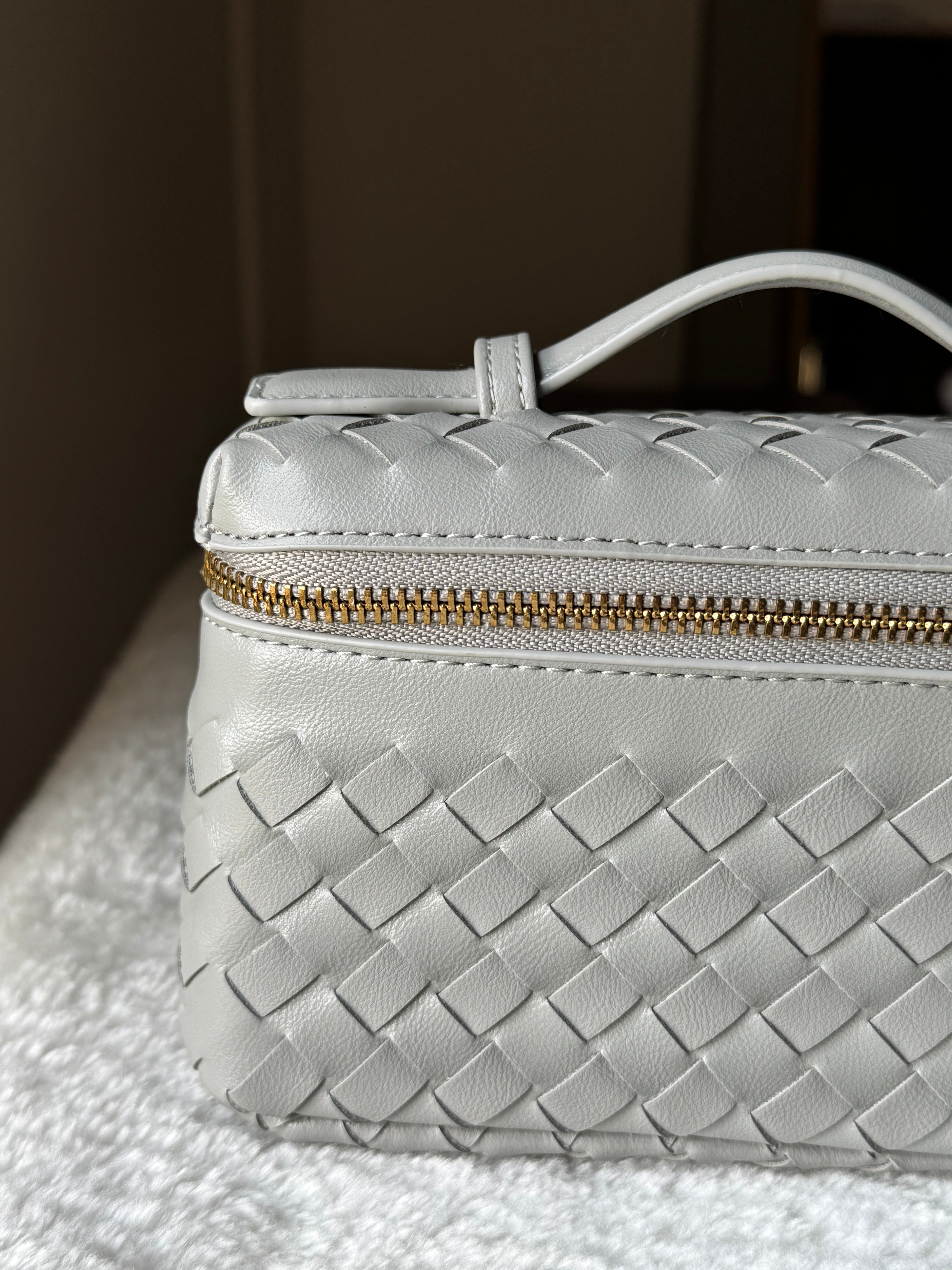 JW Pie Woven Bag with Long Strap (Dark Grey)