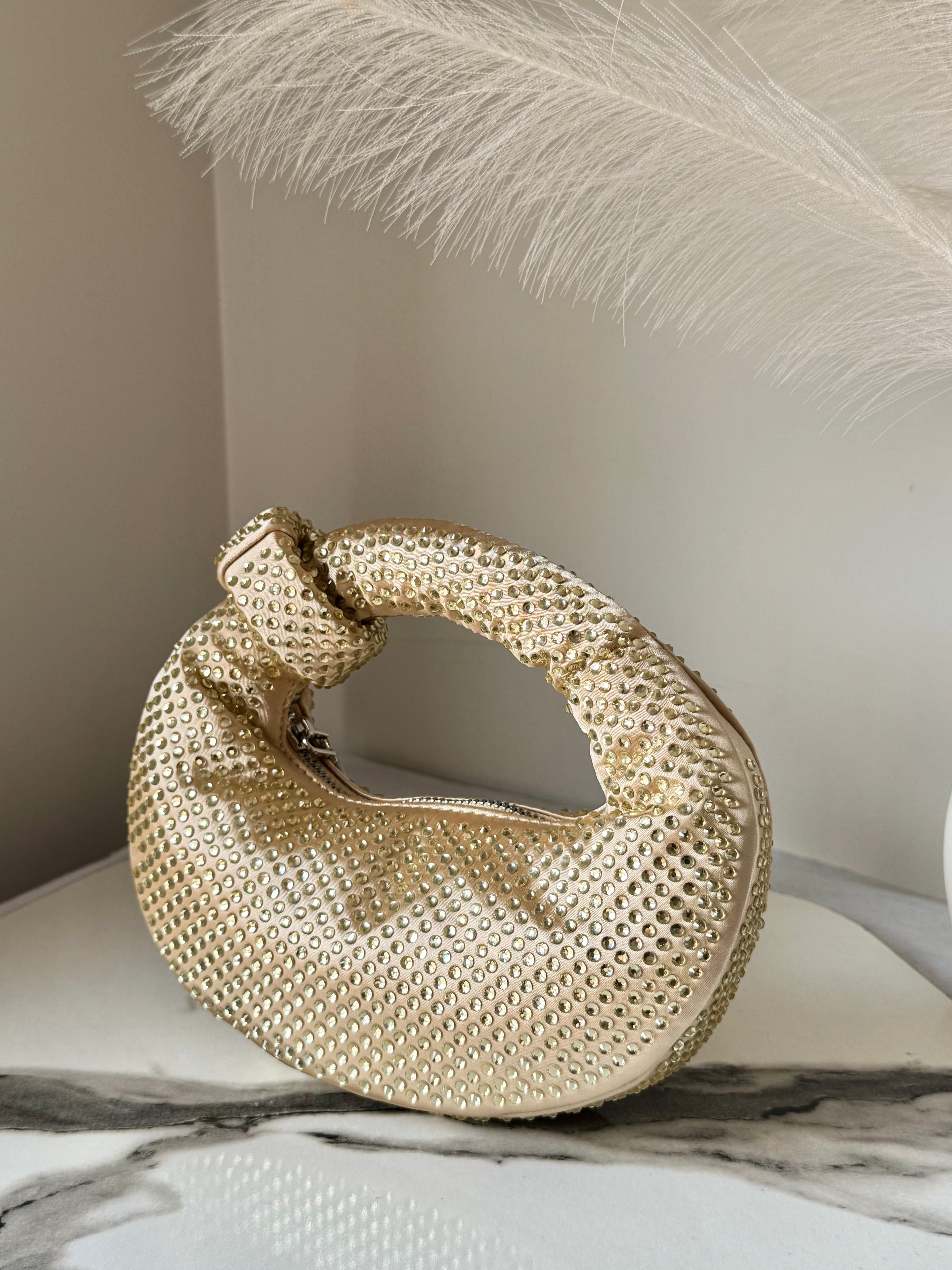 JW PIE Inspired Rhinestone Bag (Gold)