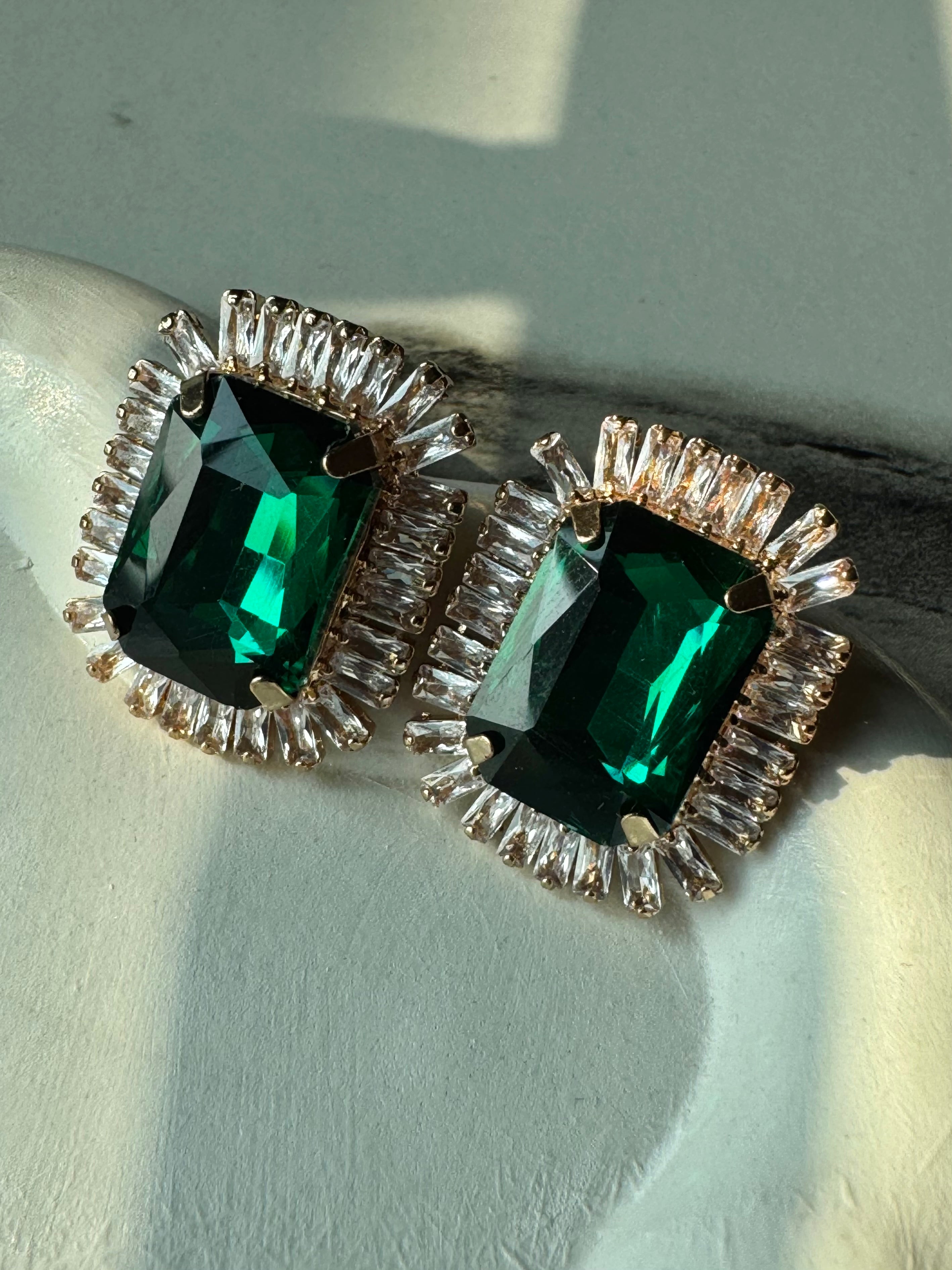 Emerald Radiance Earrings