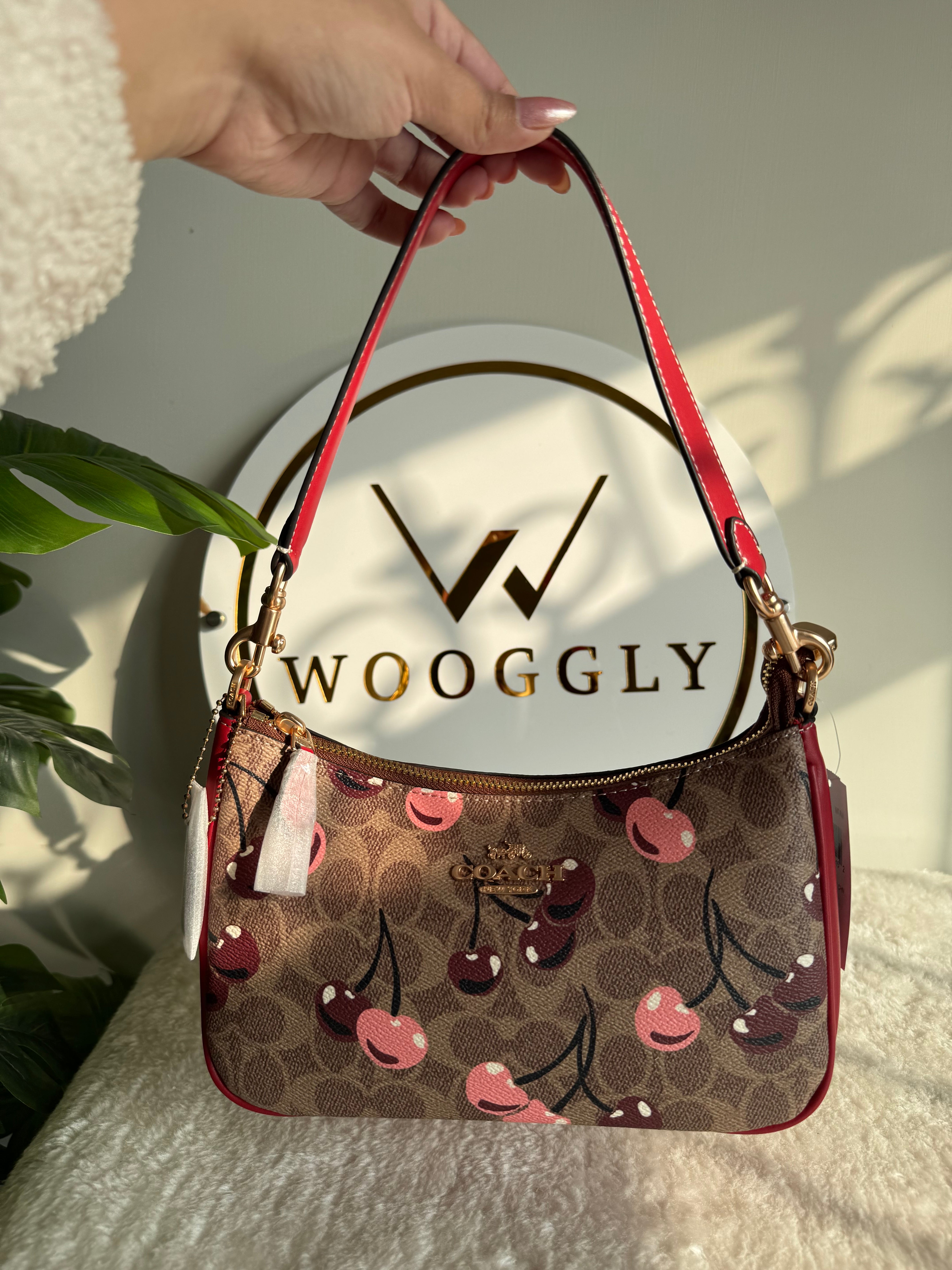 COACH TERI PREMIUM (Maroon & Brown with Cherries) - MAGNETIC BOX PACKING