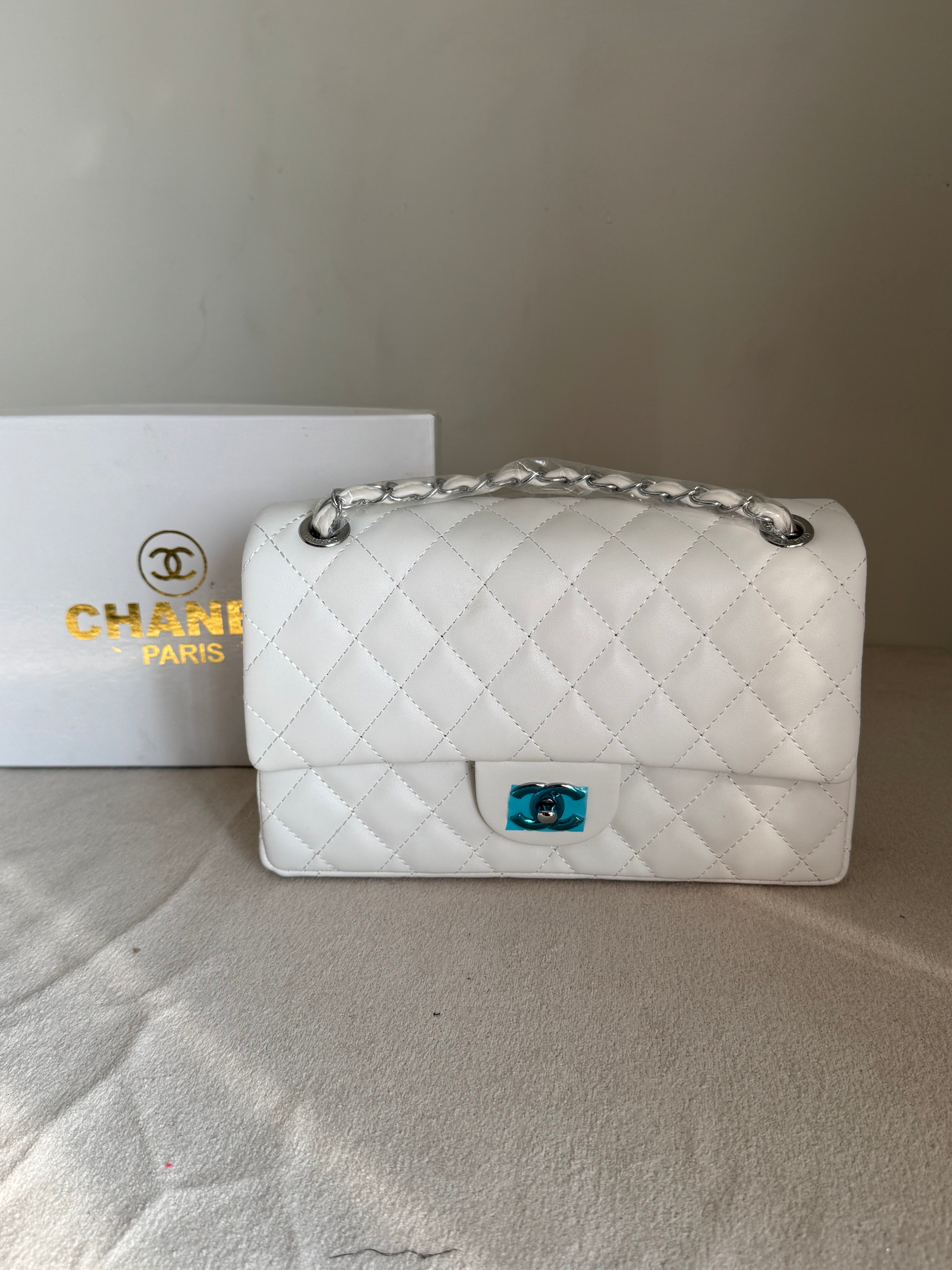 Classic Chanel Bag - White