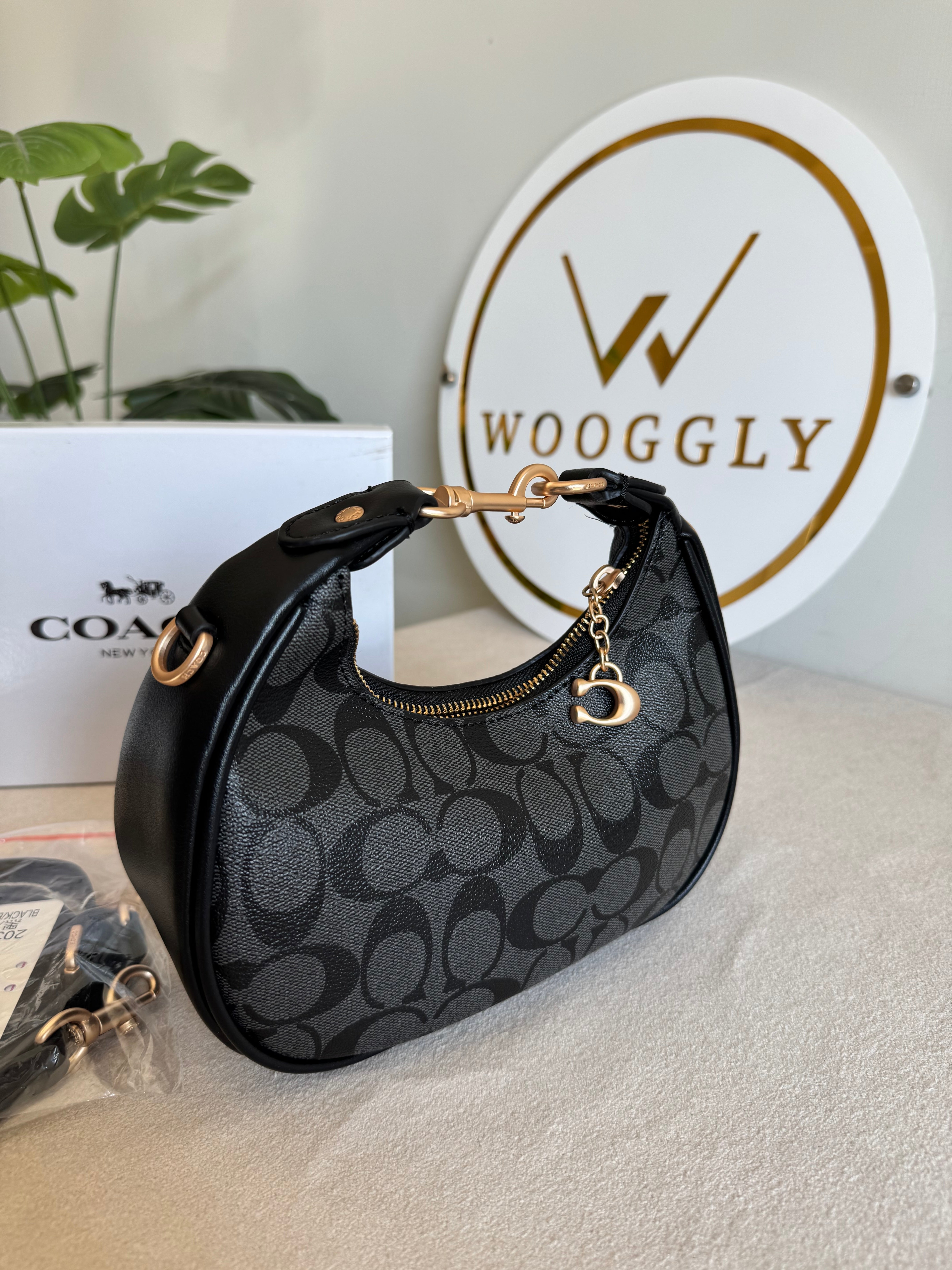 COACH Jonie Bag PREMIUM (Signature Black) - BOX PACKING