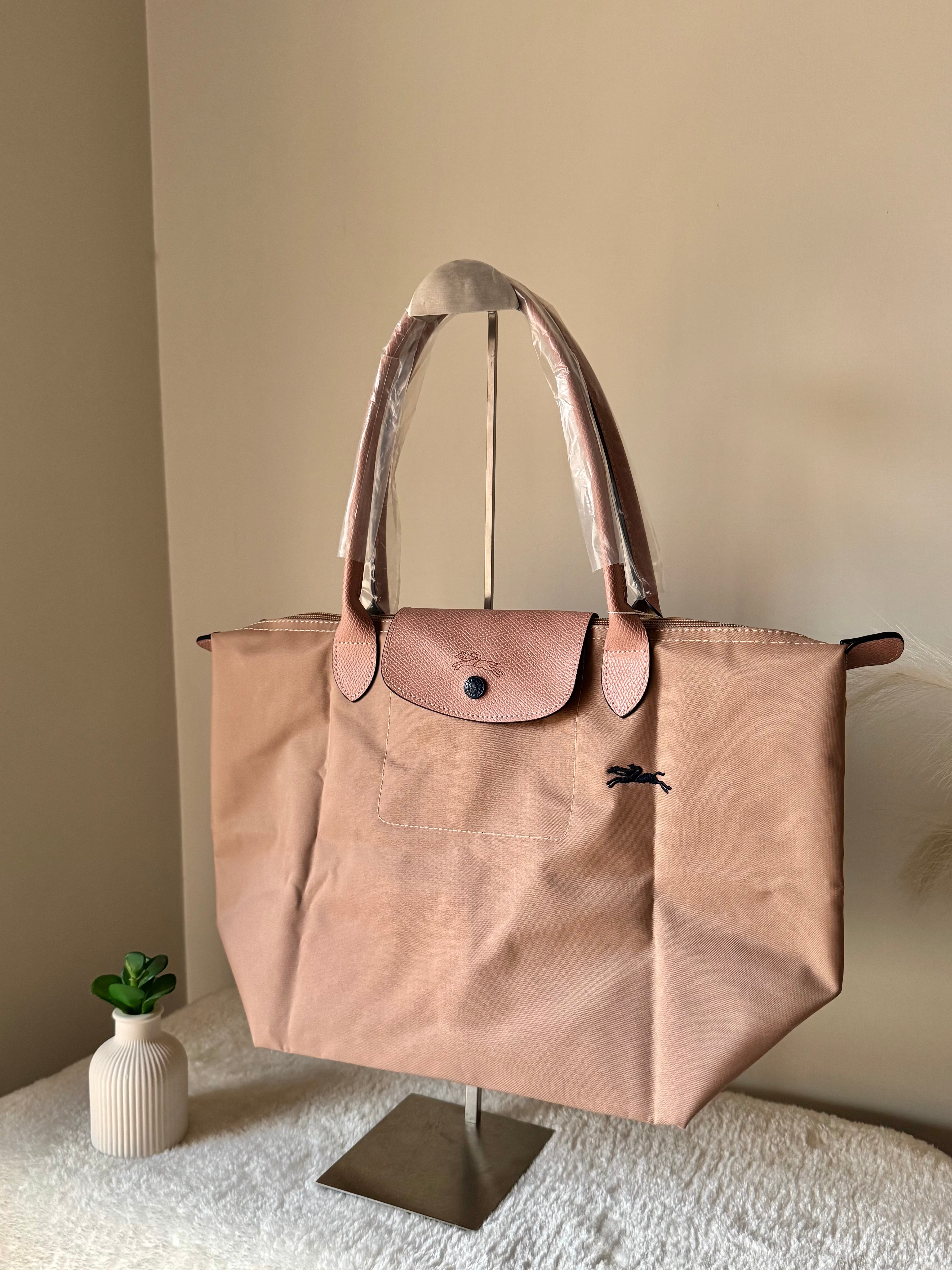 Longchamp Tote LARGE - Light Pink (WITH BRAND LOGO)