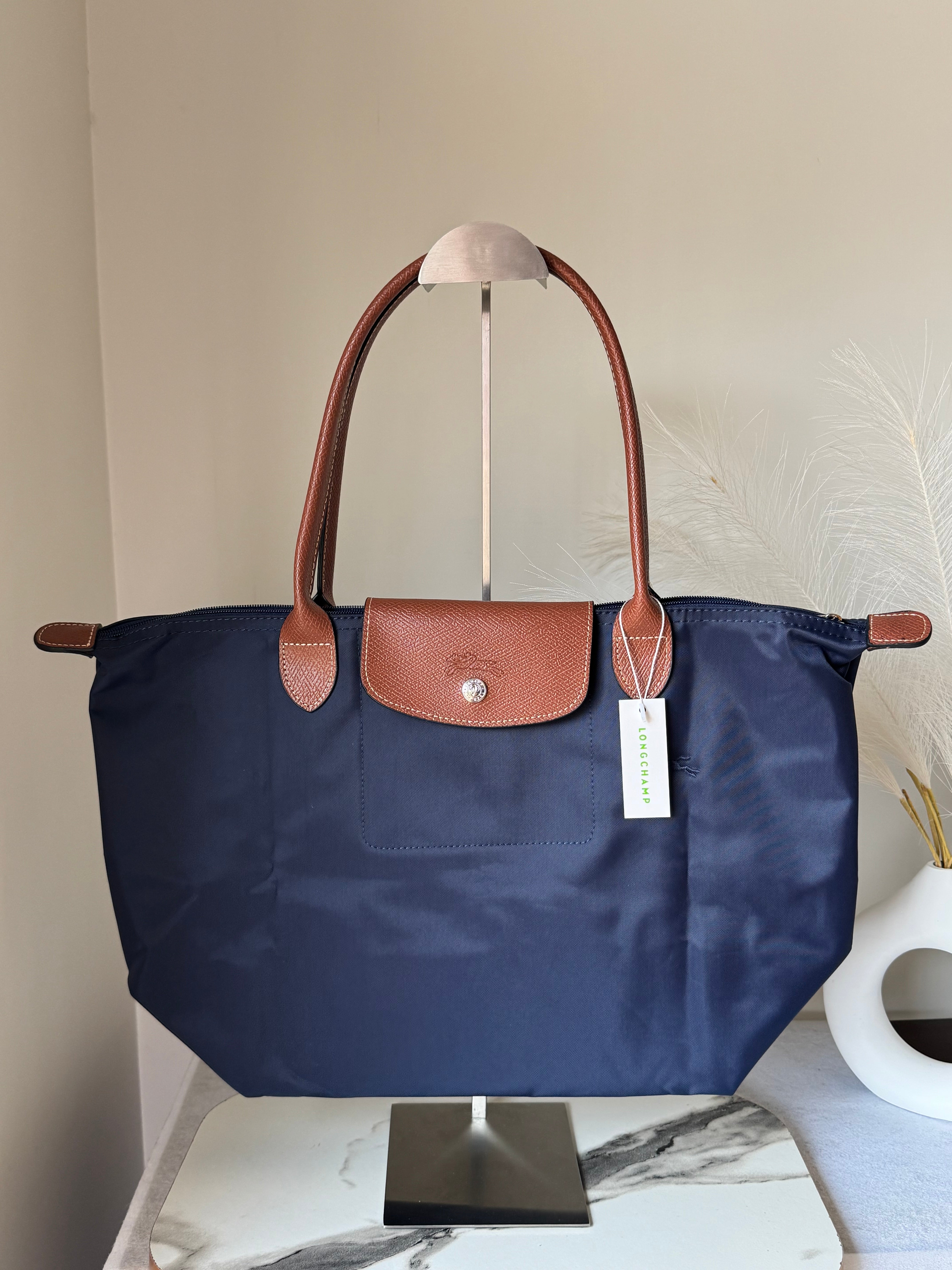 Longchamp Tote LARGE - Blue (WITH BRAND LOGO)
