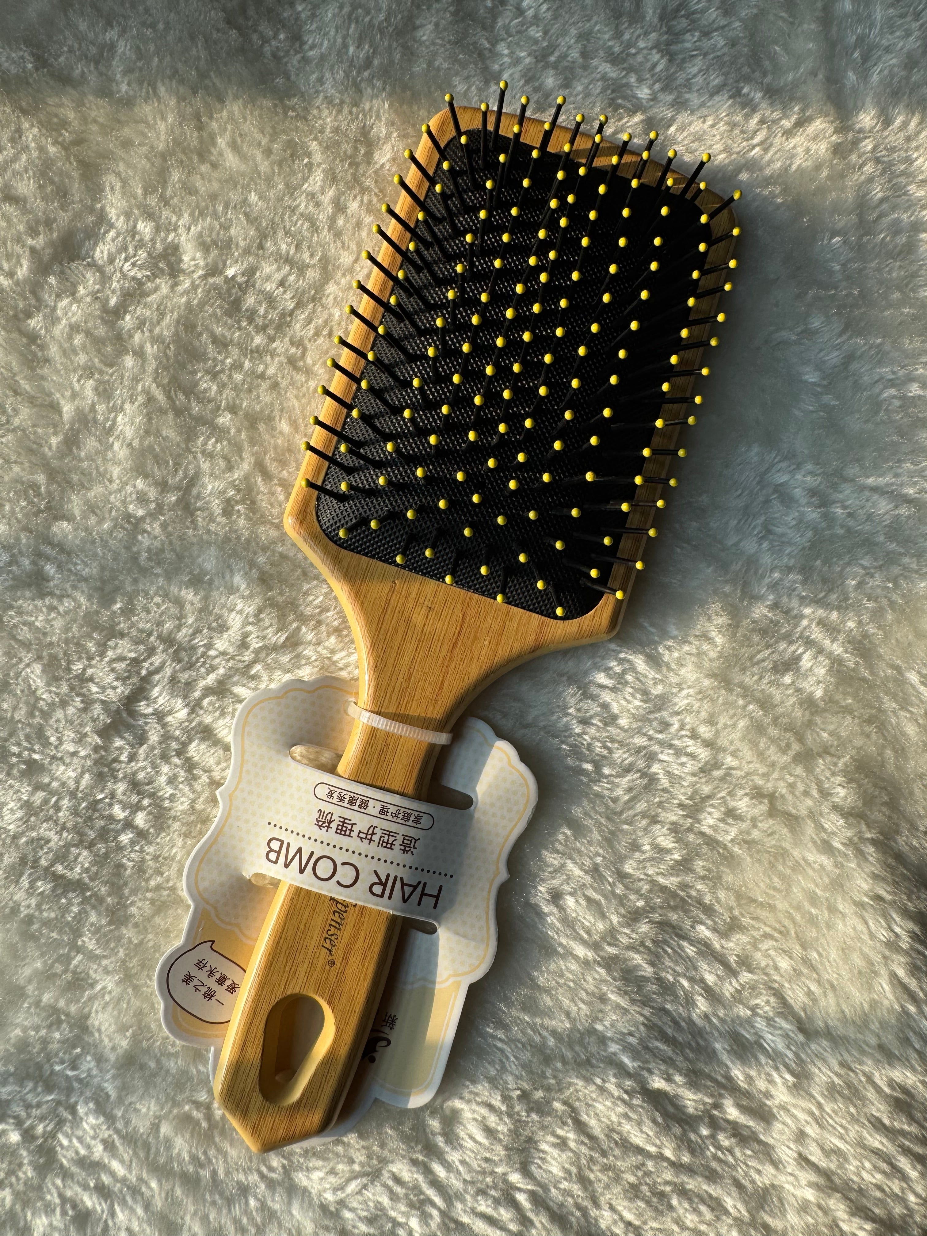 Wooden Bristles Hair Growth Brush