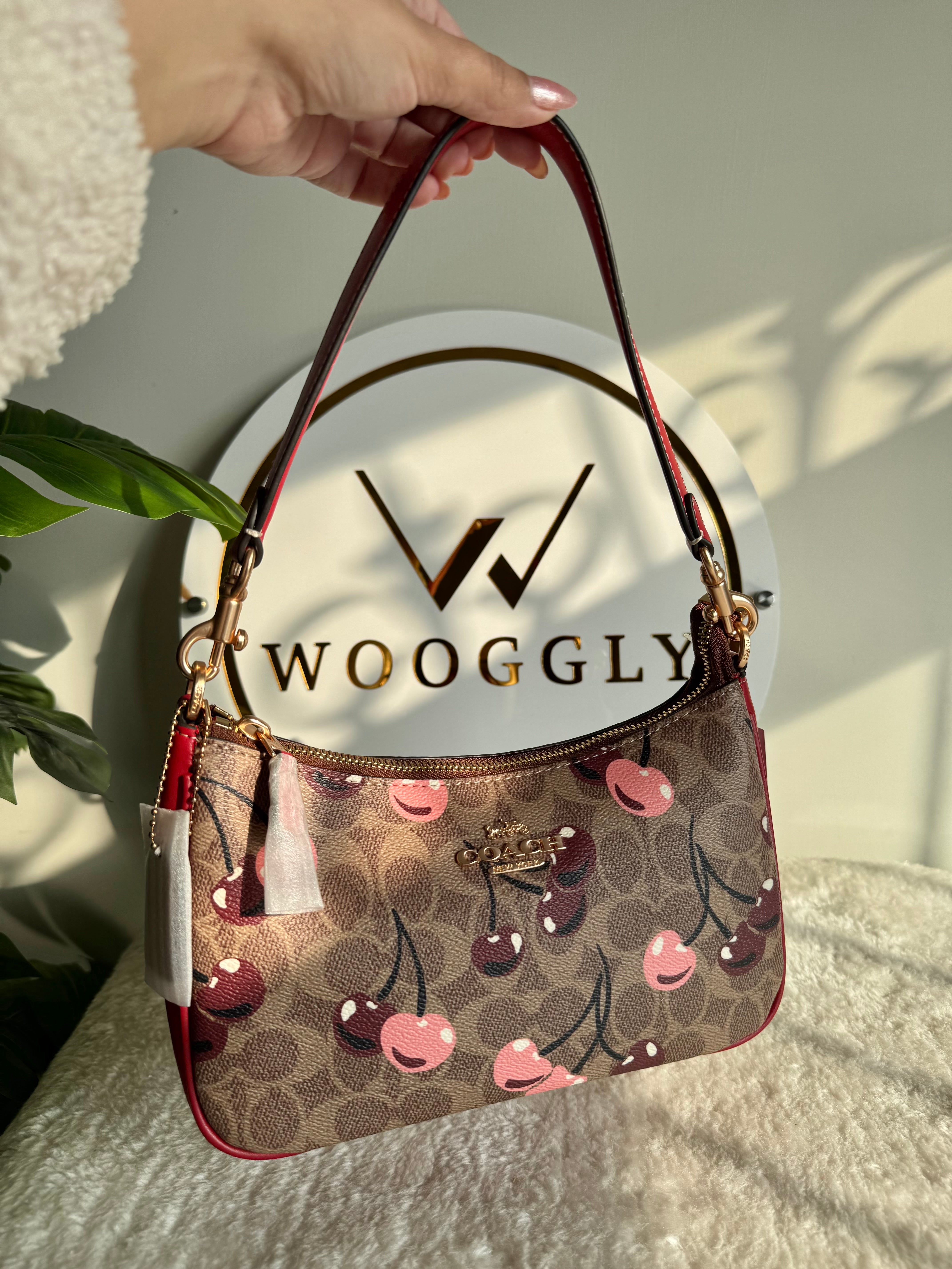 COACH TERI PREMIUM (Maroon & Brown with Cherries) - MAGNETIC BOX PACKING