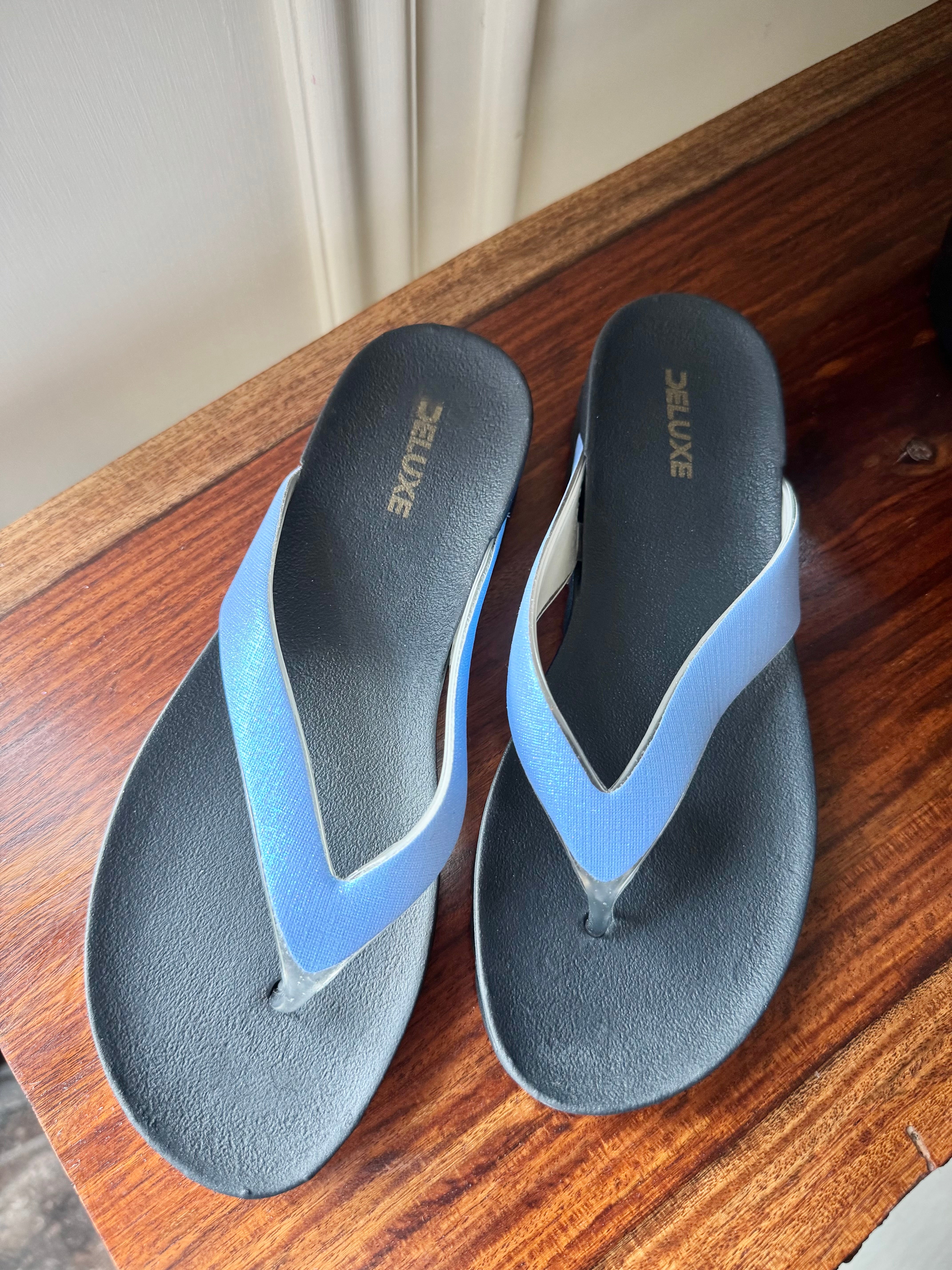 Soft Every Day Slides - Blue & Black