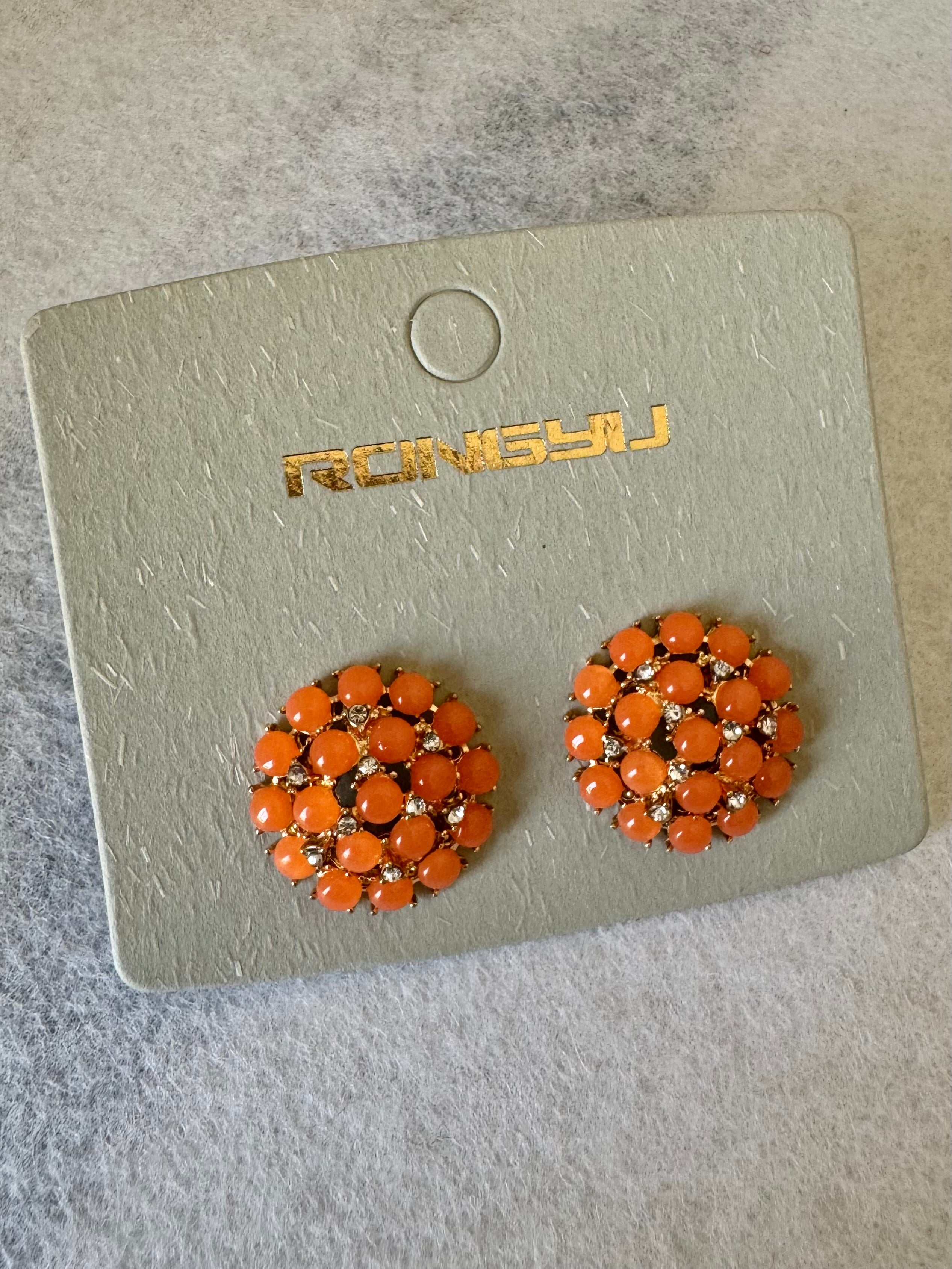 Peach Bloom Studs