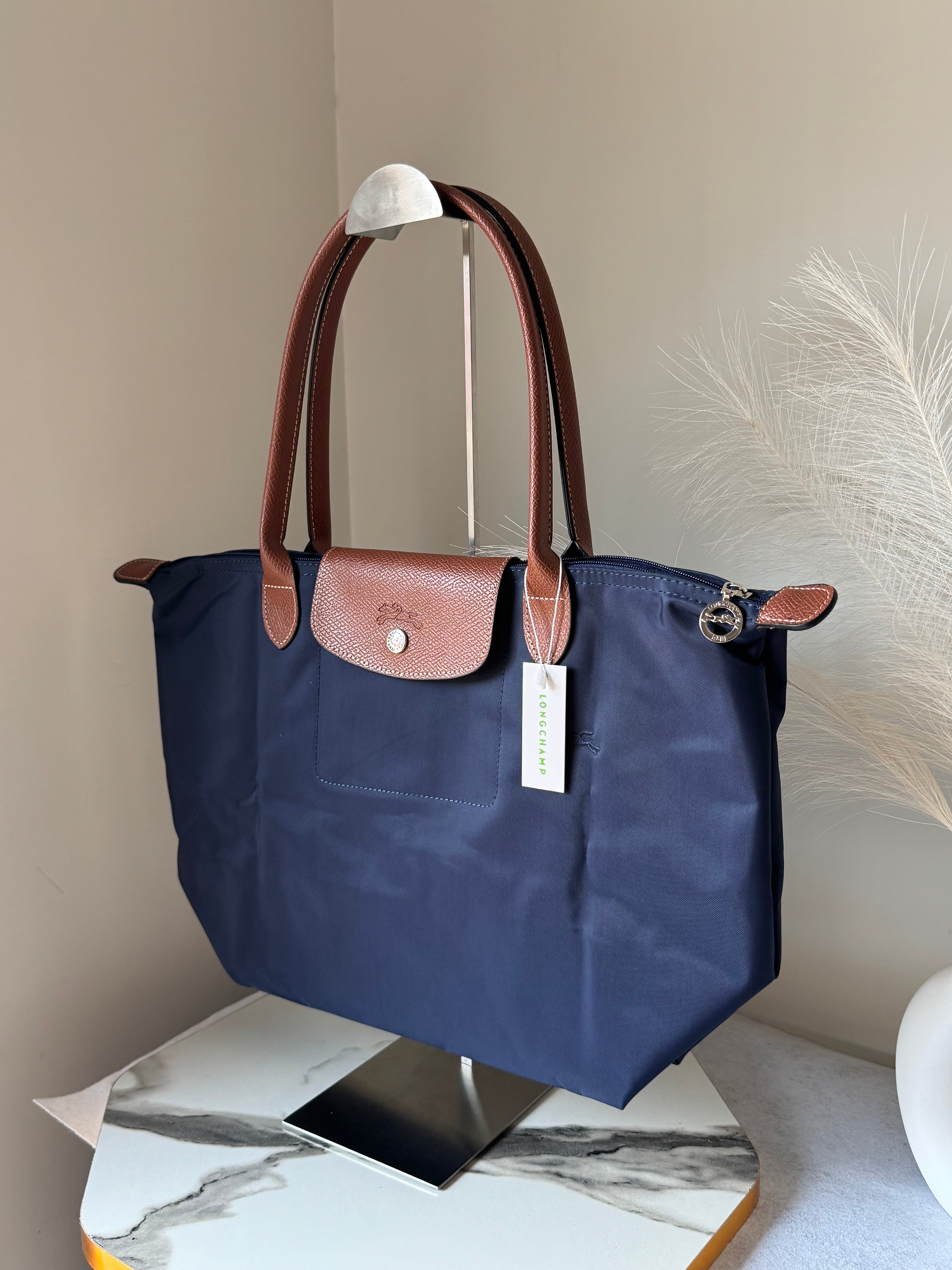 Longchamp Tote LARGE - Blue (WITH BRAND LOGO)