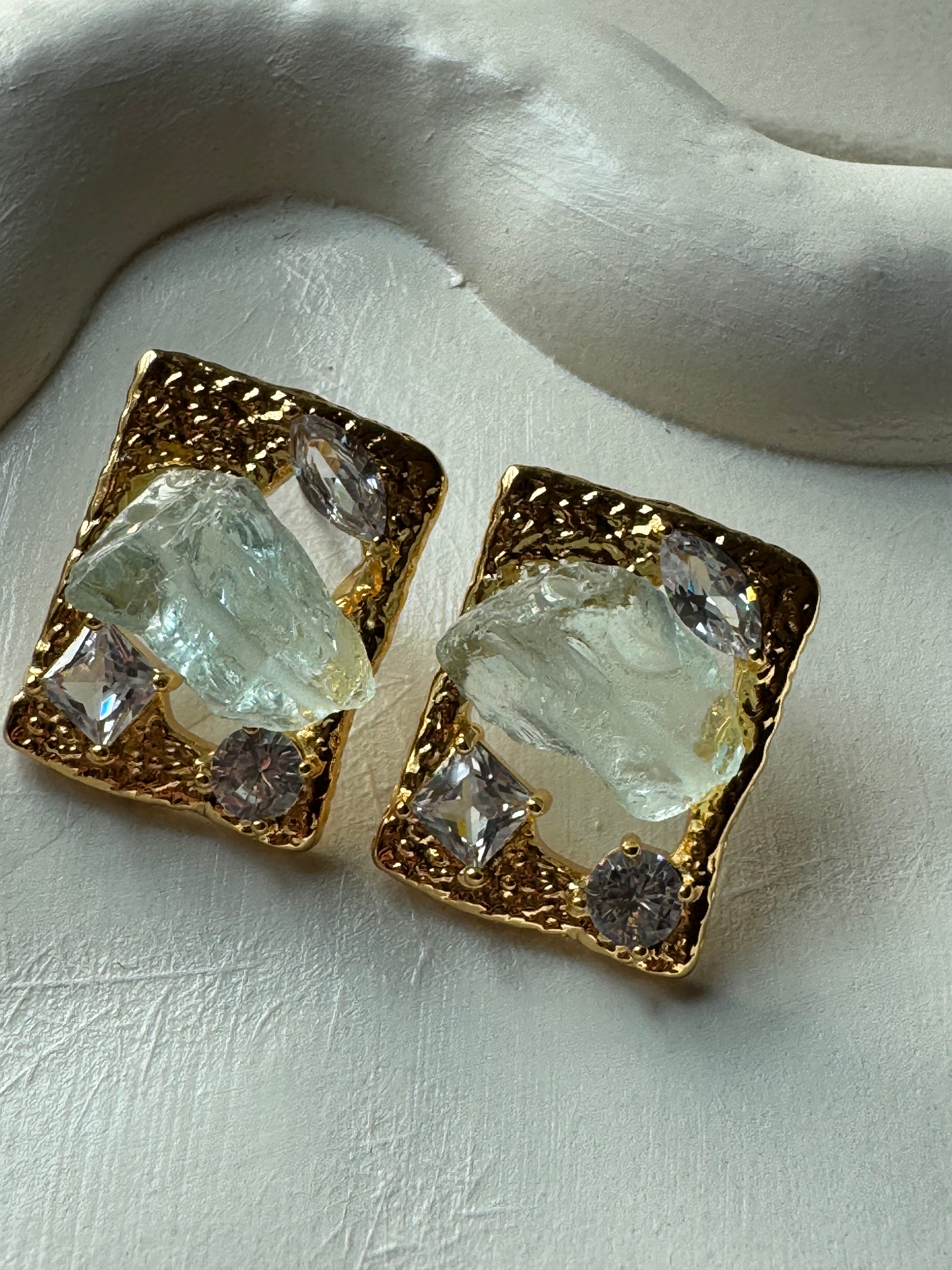 Twilight Drop Earrings - Ice Blue