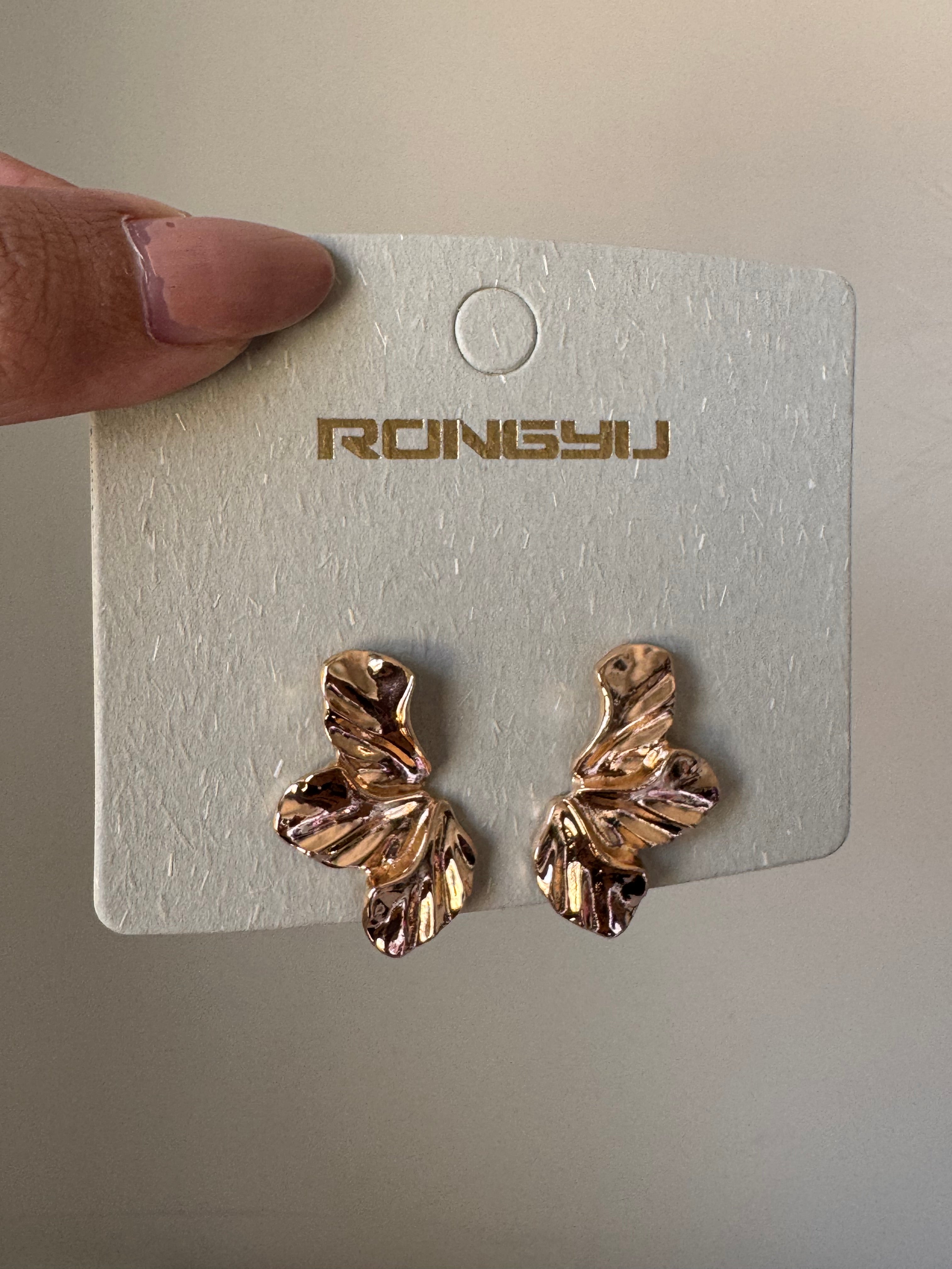 Gold Chunky Studs - 18K Gold Plated