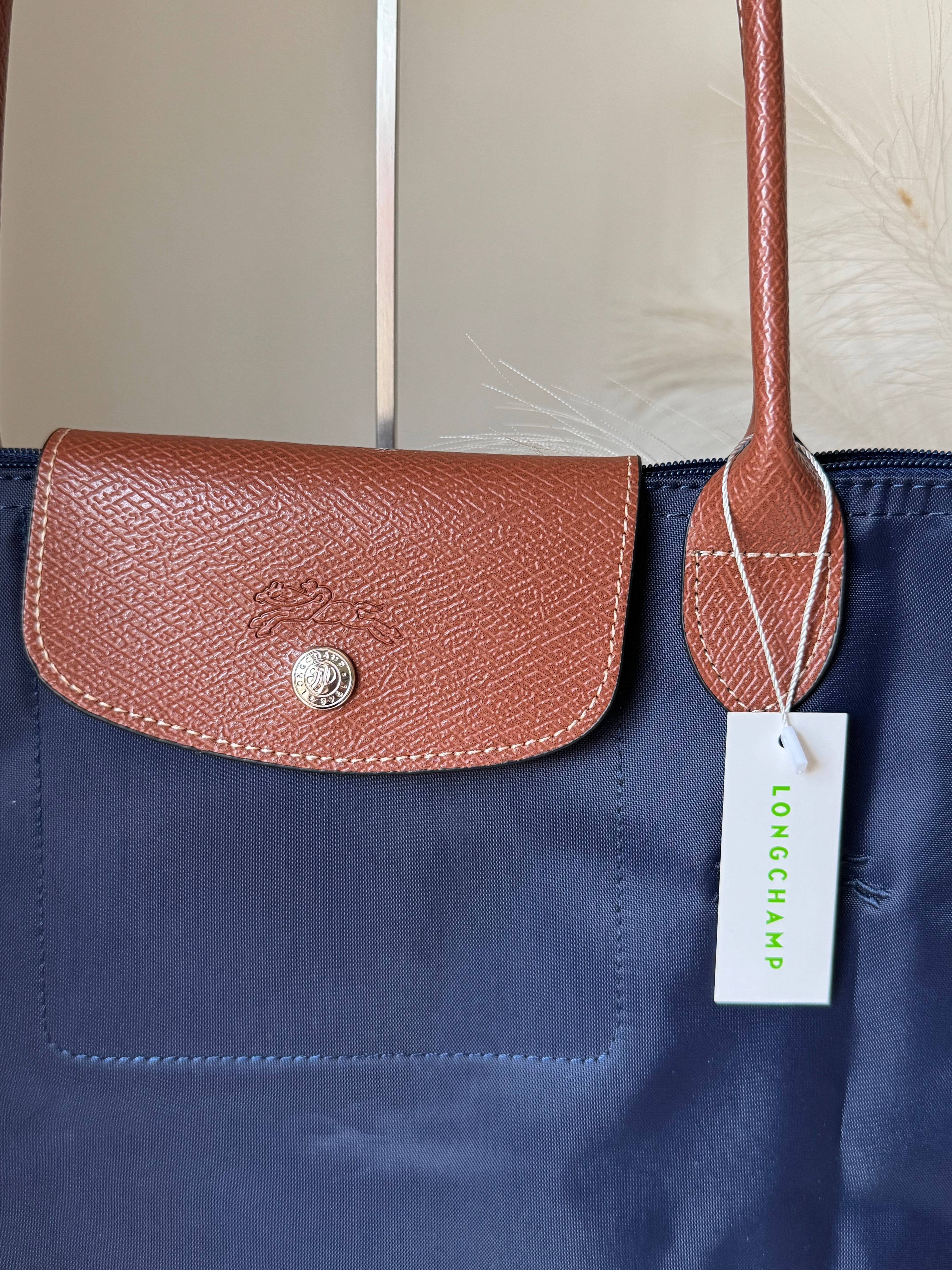 Longchamp Tote LARGE - Blue (WITH BRAND LOGO)