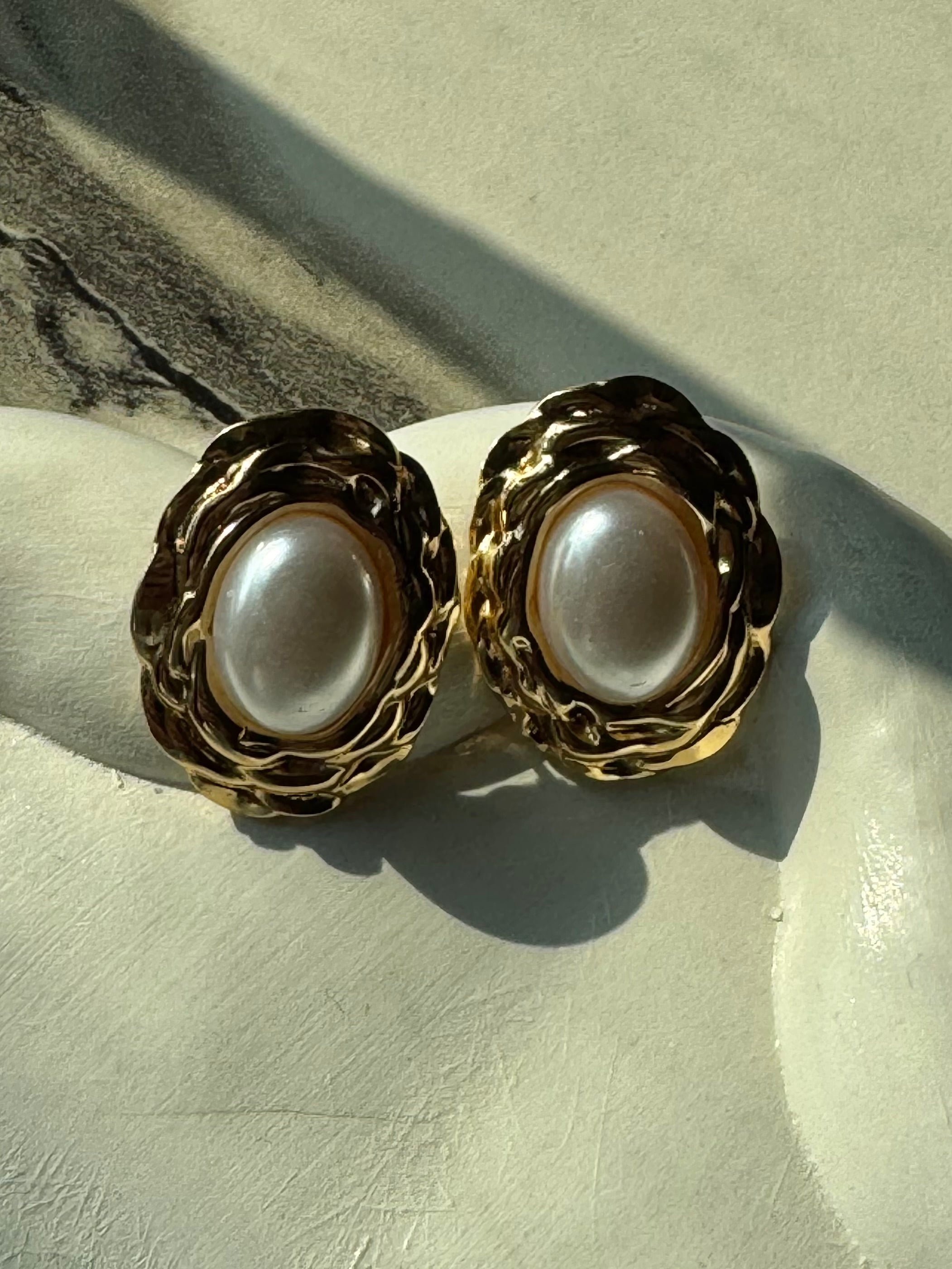 Celestial Pearl Earrings - 18K Gold Plated