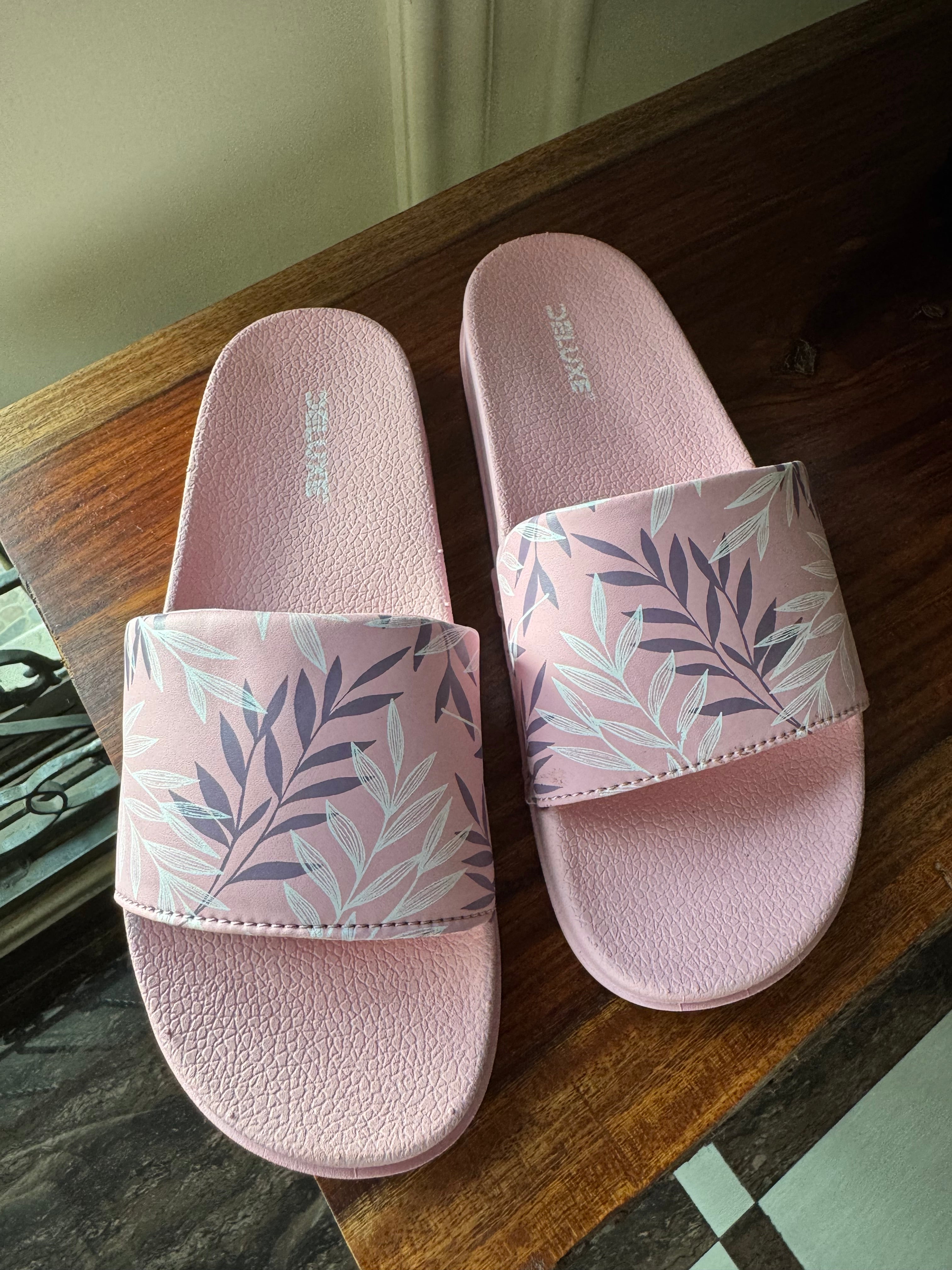 Soft Baby Pink Beach Slides