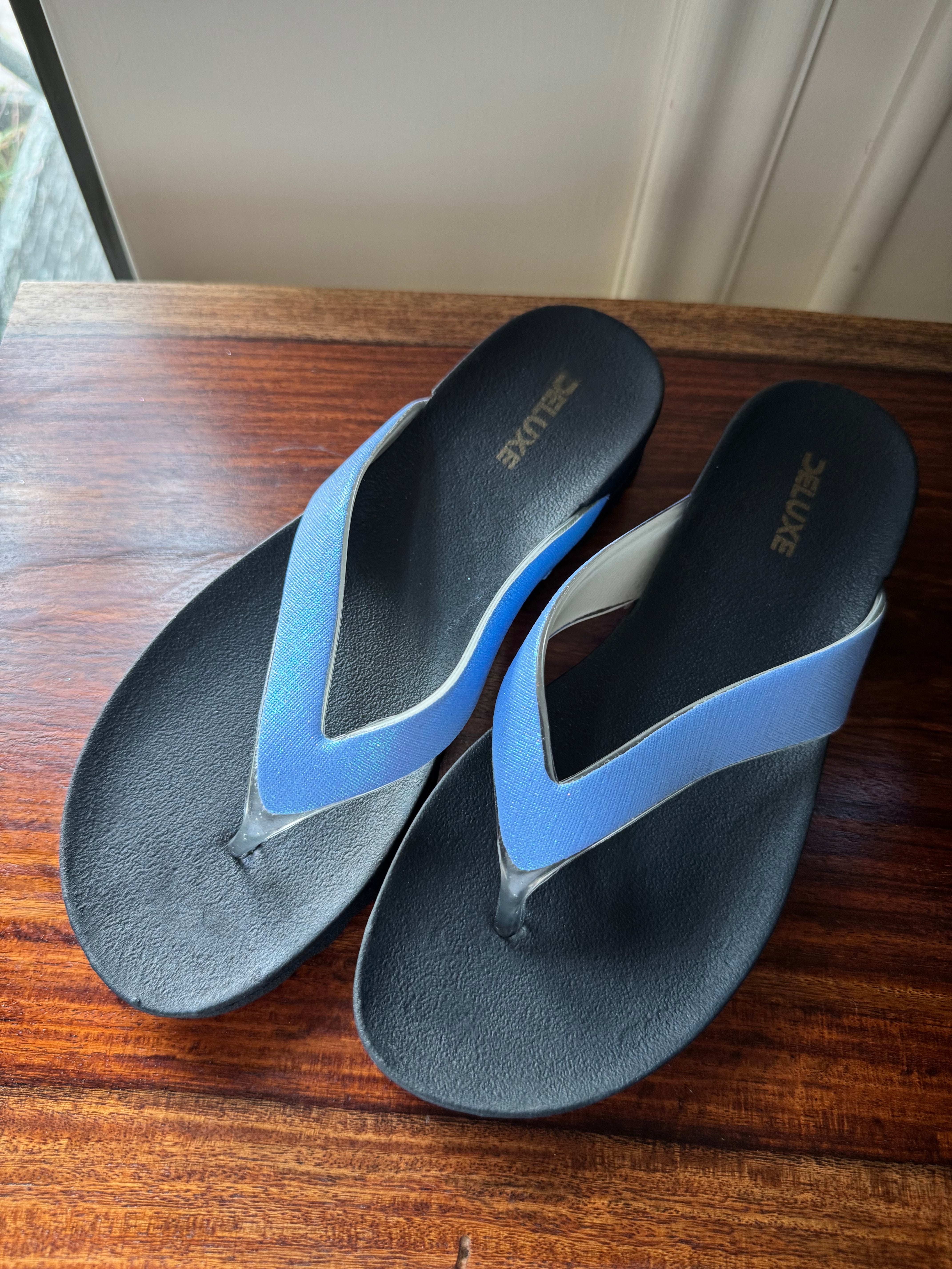 Soft Every Day Slides - Blue & Black