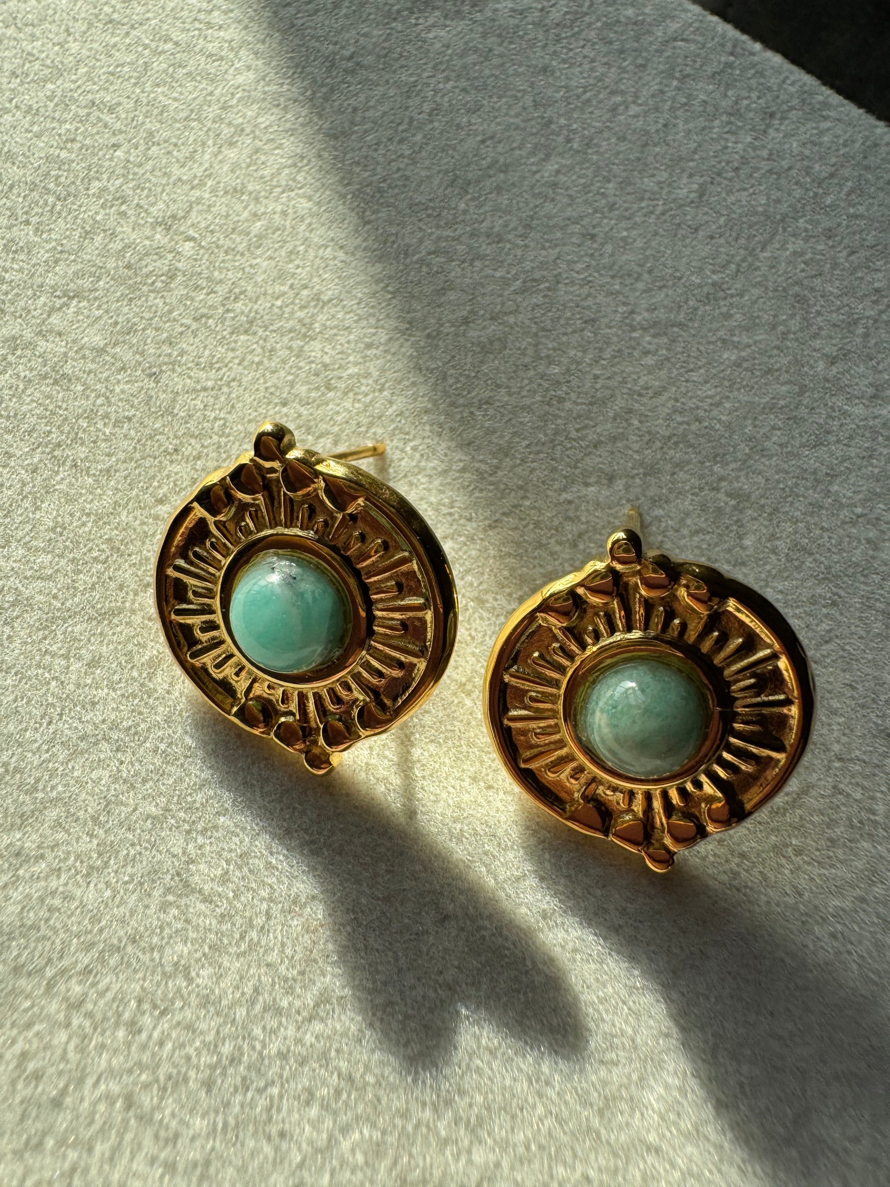 Terra Studs Ferozee - 18K Gold Plated