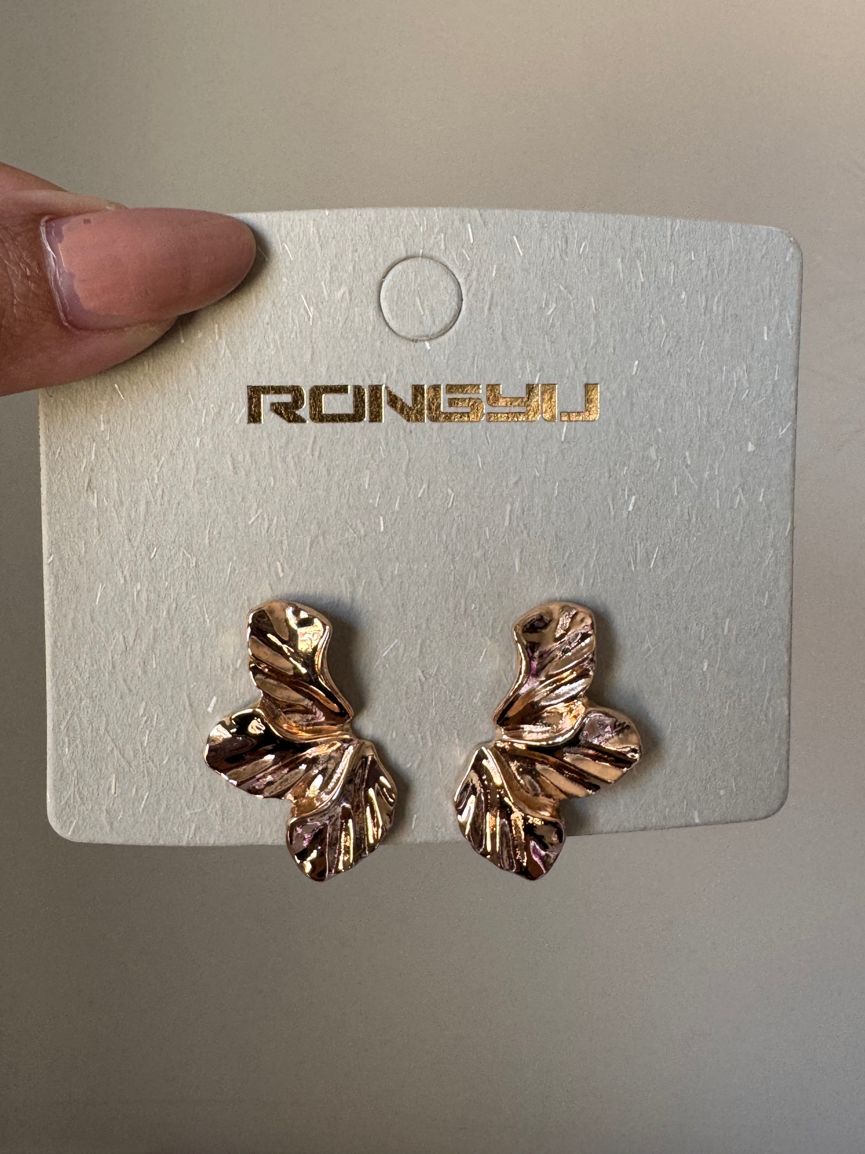 Gold Chunky Studs - 18K Gold Plated