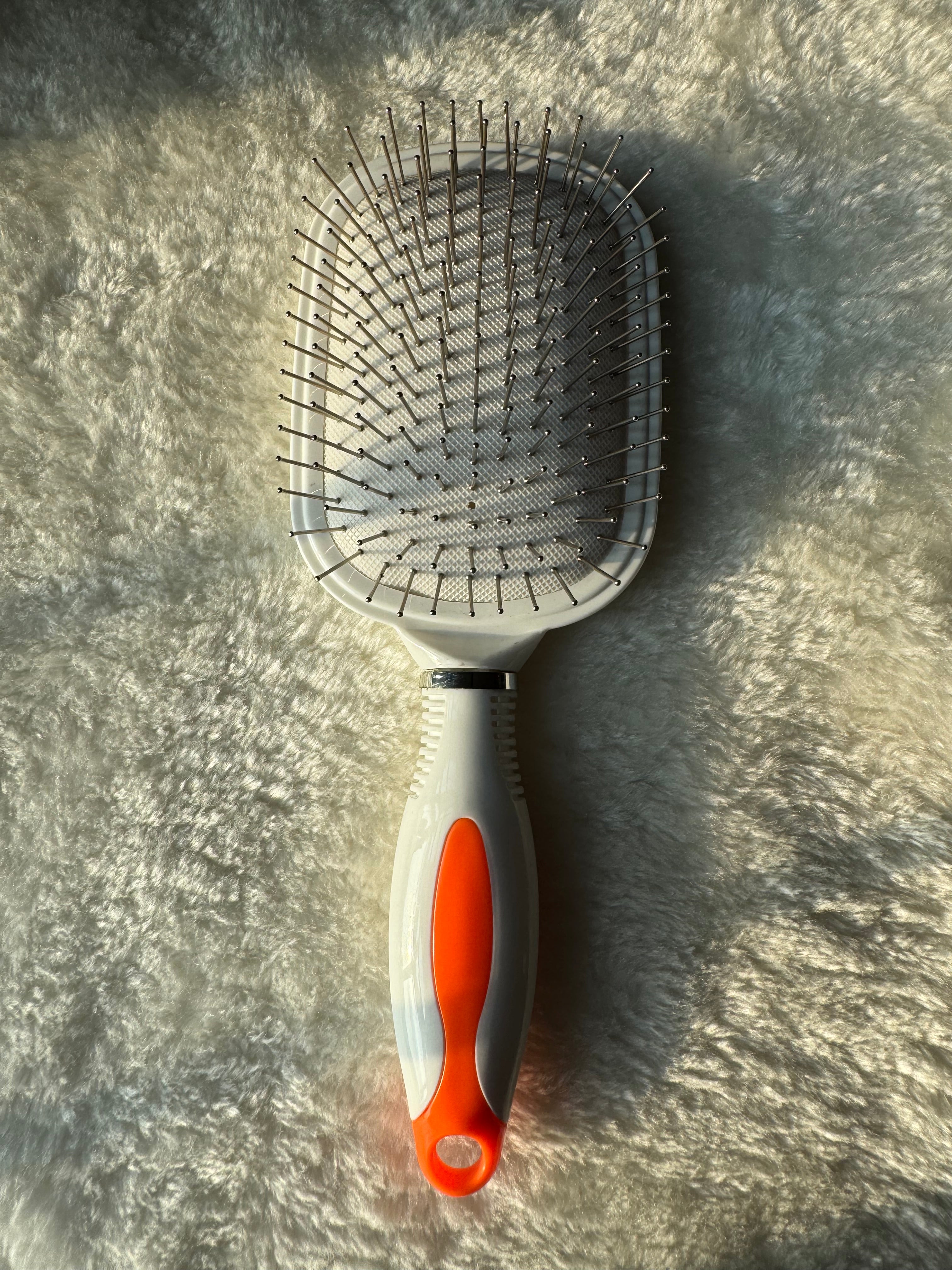 White & Orange Square Softest Brush