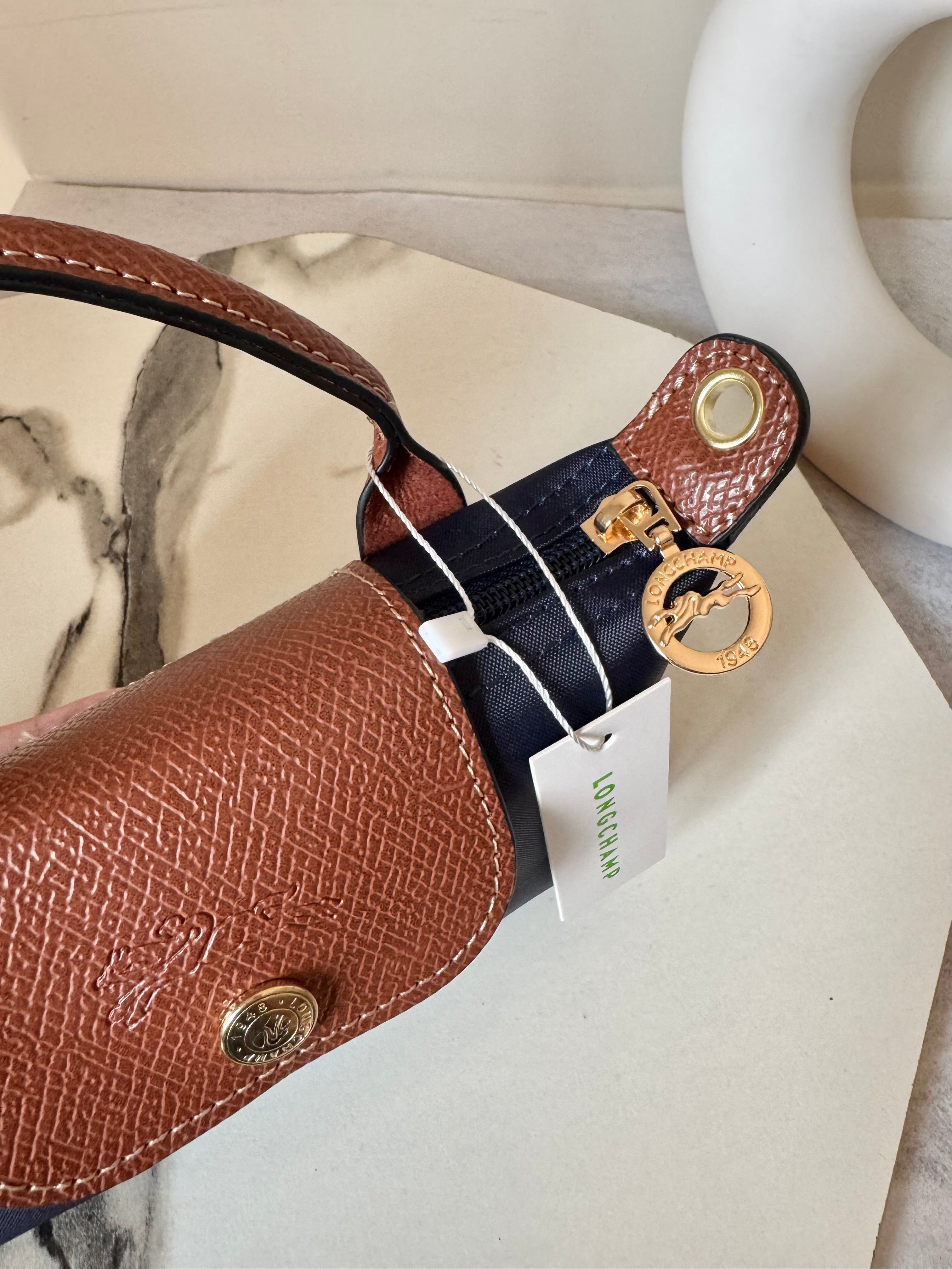 LongChamp Crossbody Bag with Strap - Blue (WITH BRAND LOGO)