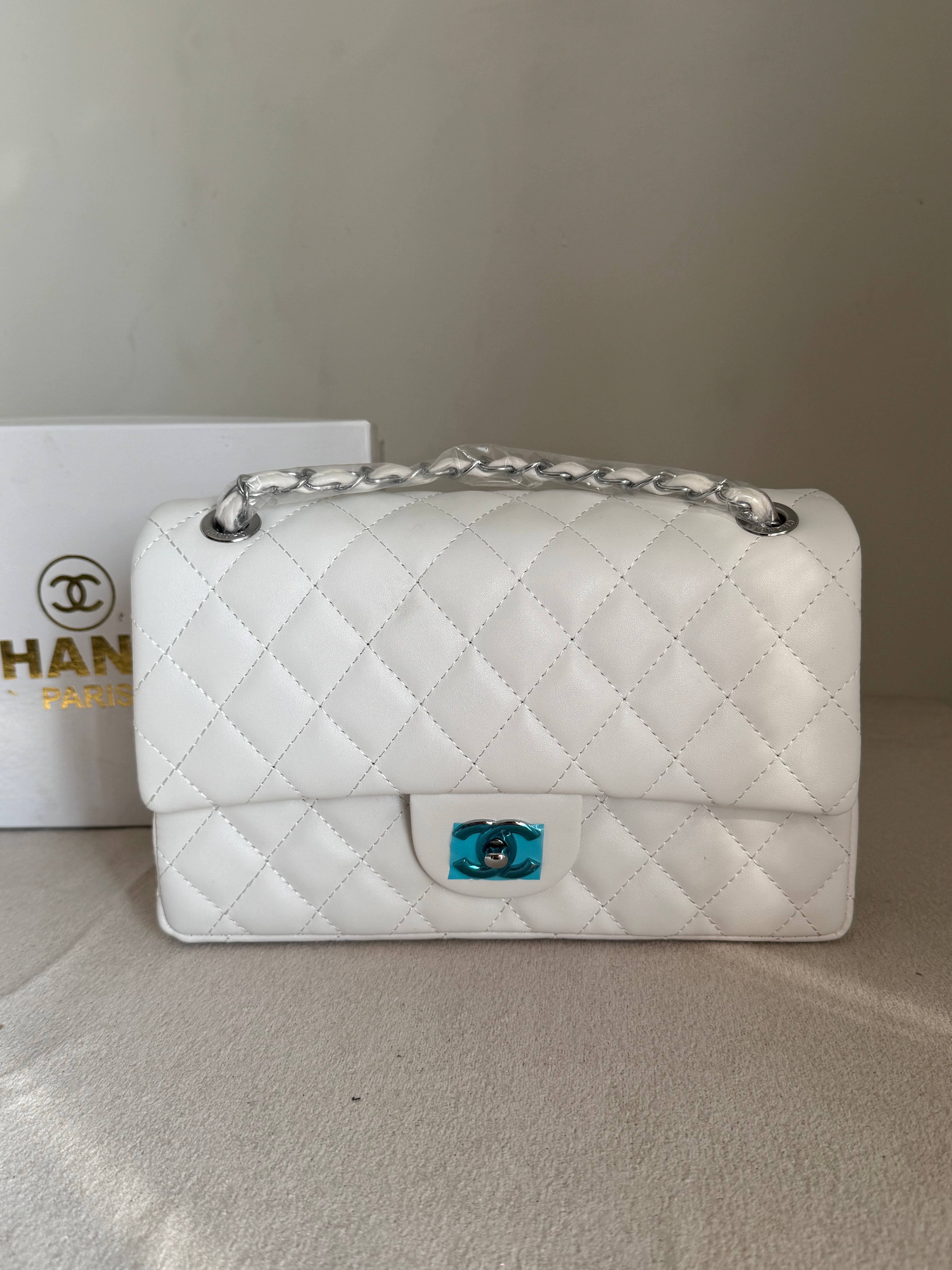 Classic Chanel Bag - White
