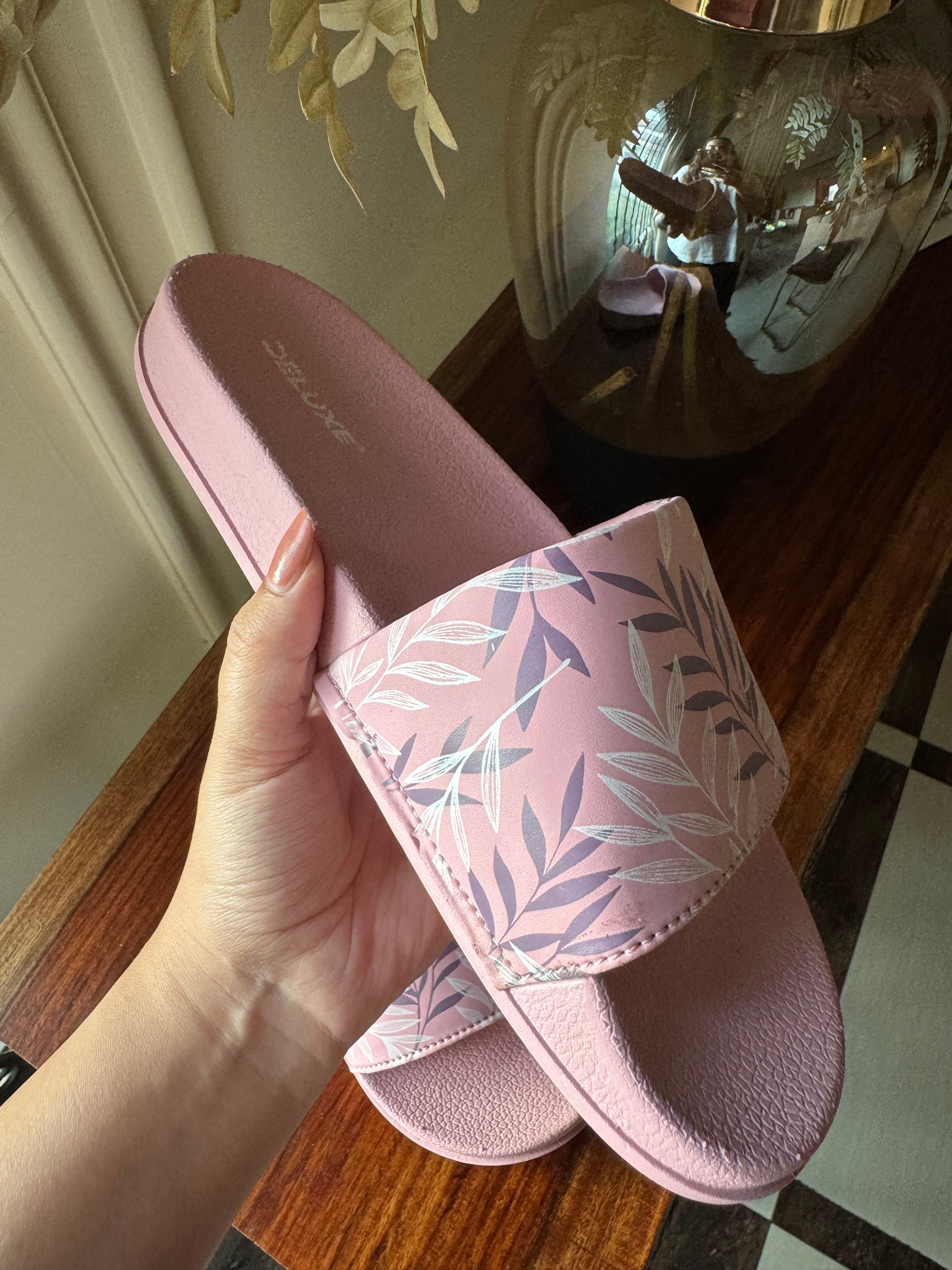 Soft Baby Pink Beach Slides