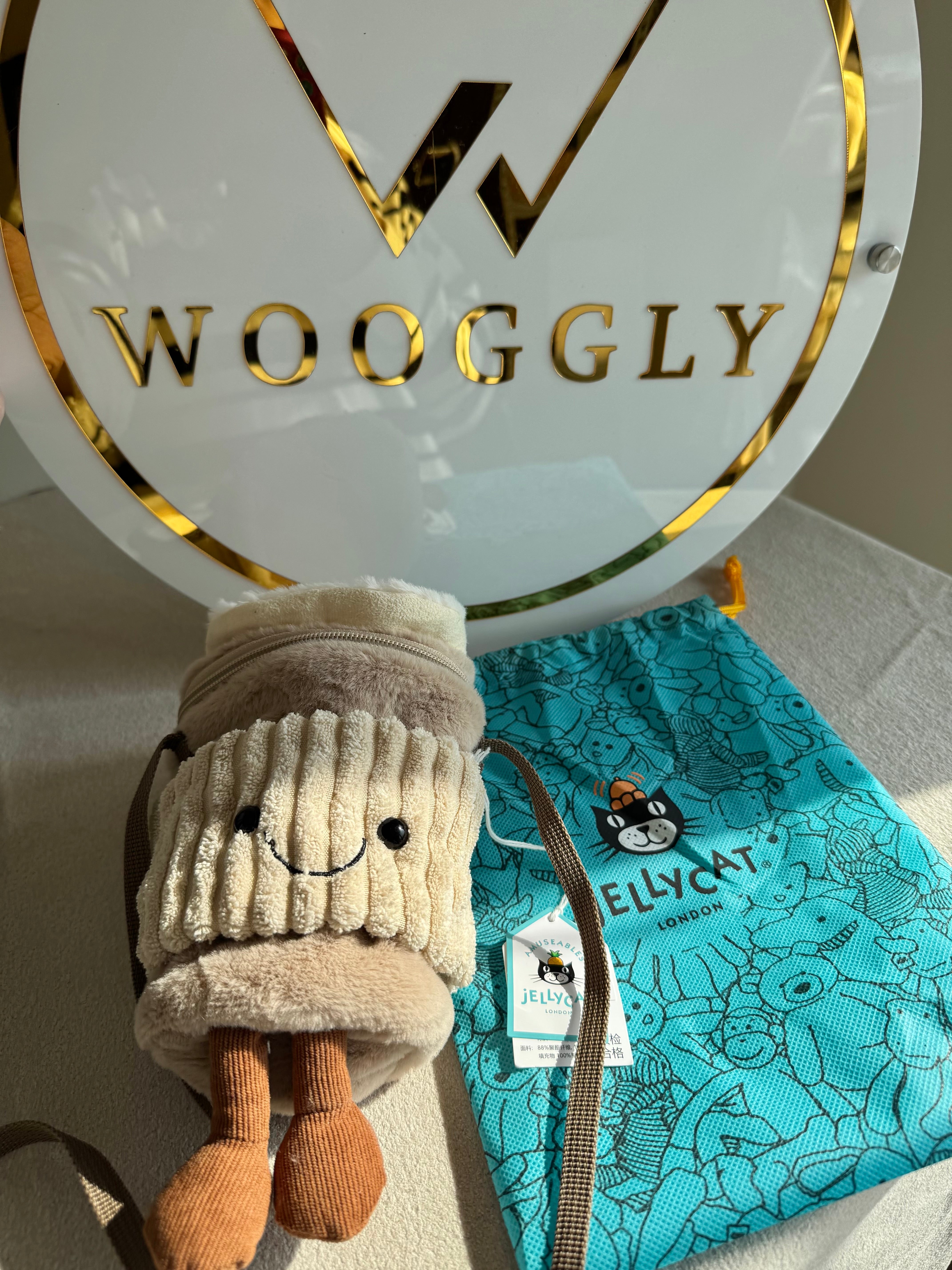 JELLY CAT LONDON - Coffee To Go Bag with Long Strap