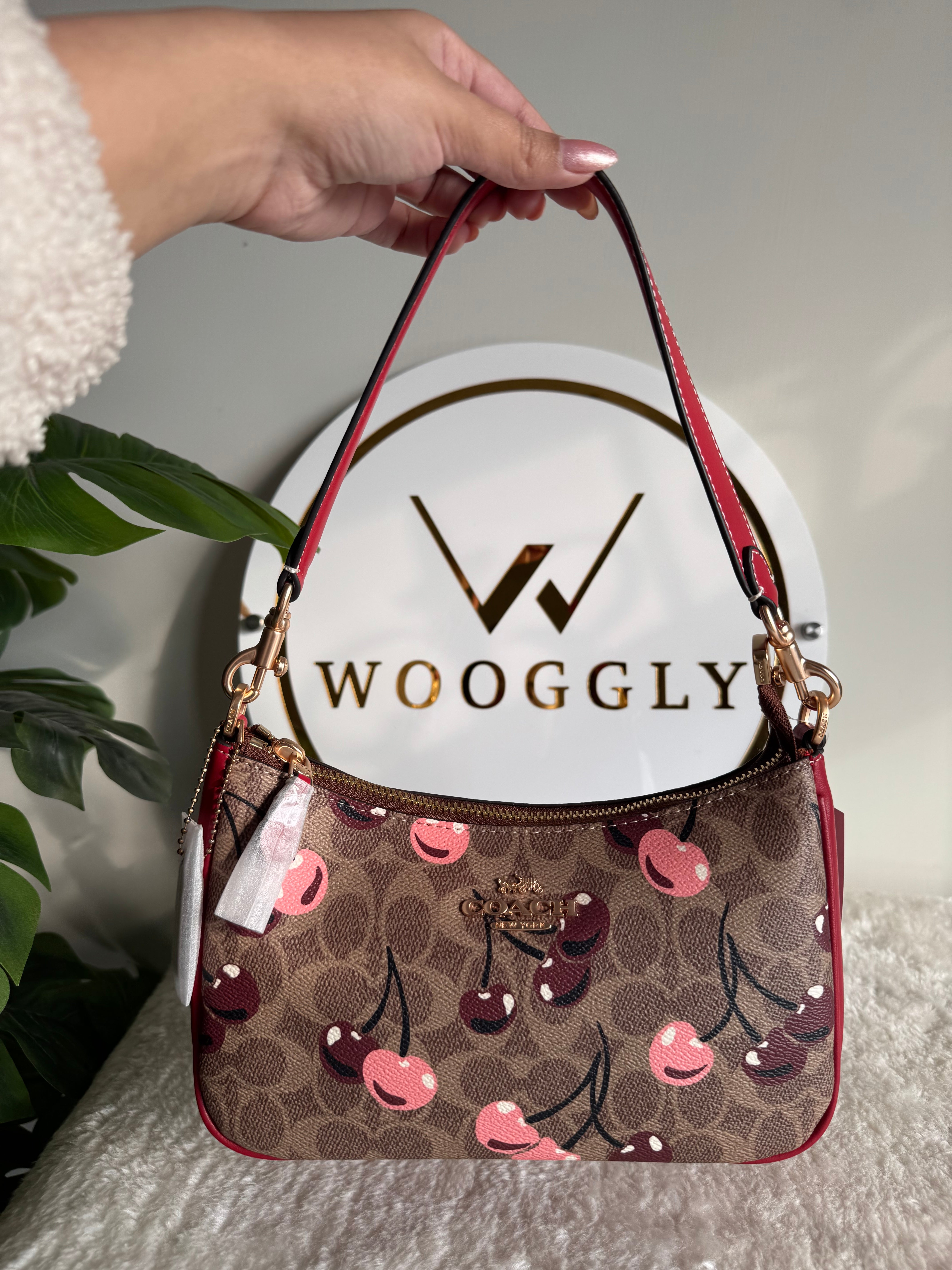 COACH TERI PREMIUM (Maroon & Brown with Cherries) - MAGNETIC BOX PACKING