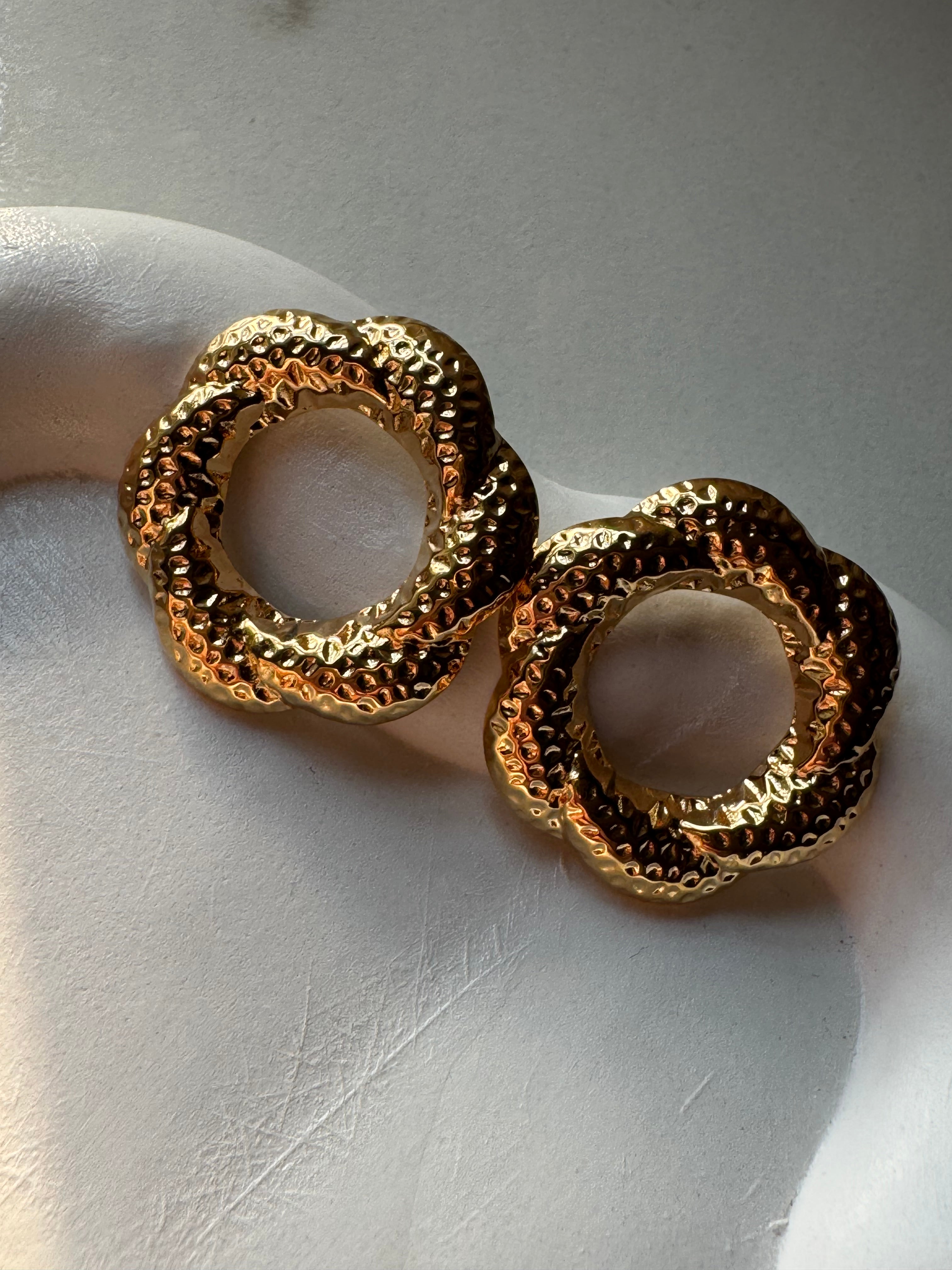 Scarlet Hoops - 18K Gold Plated