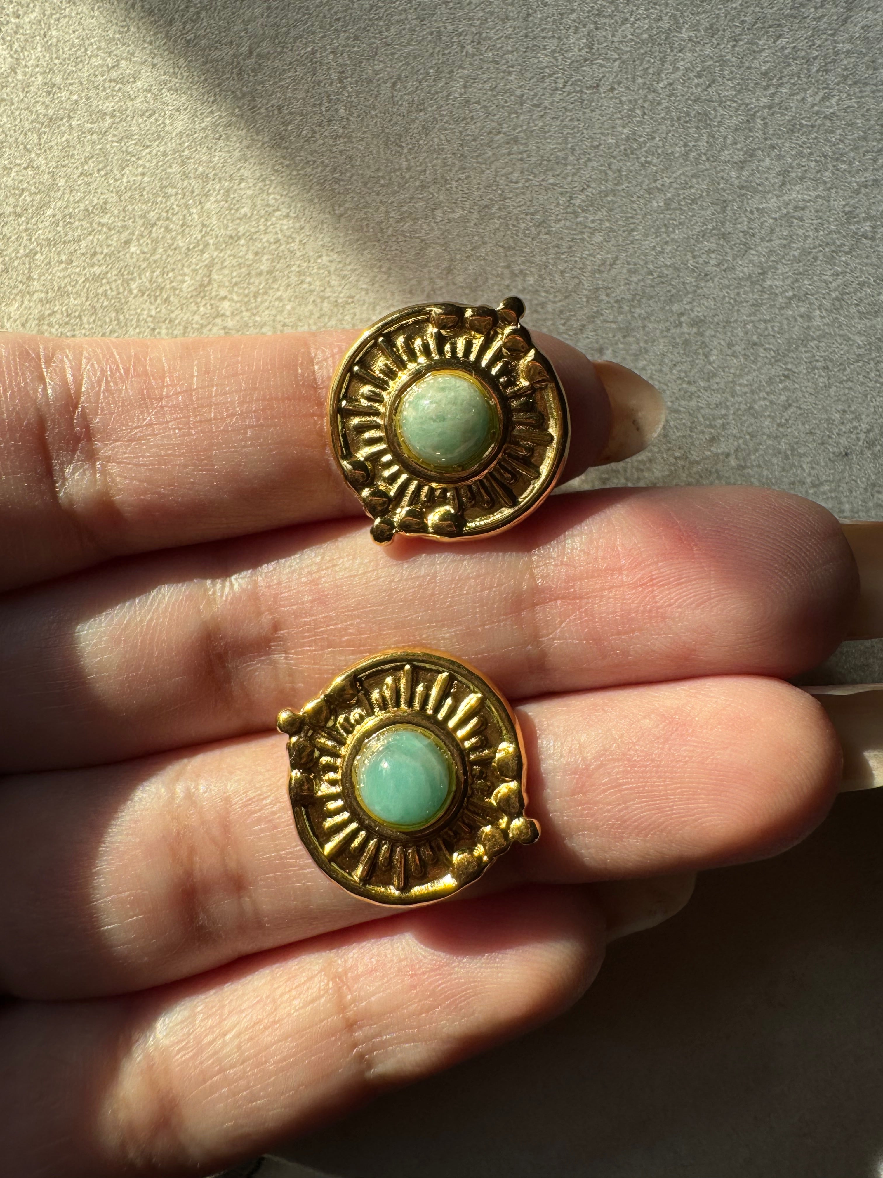 Terra Studs Ferozee - 18K Gold Plated