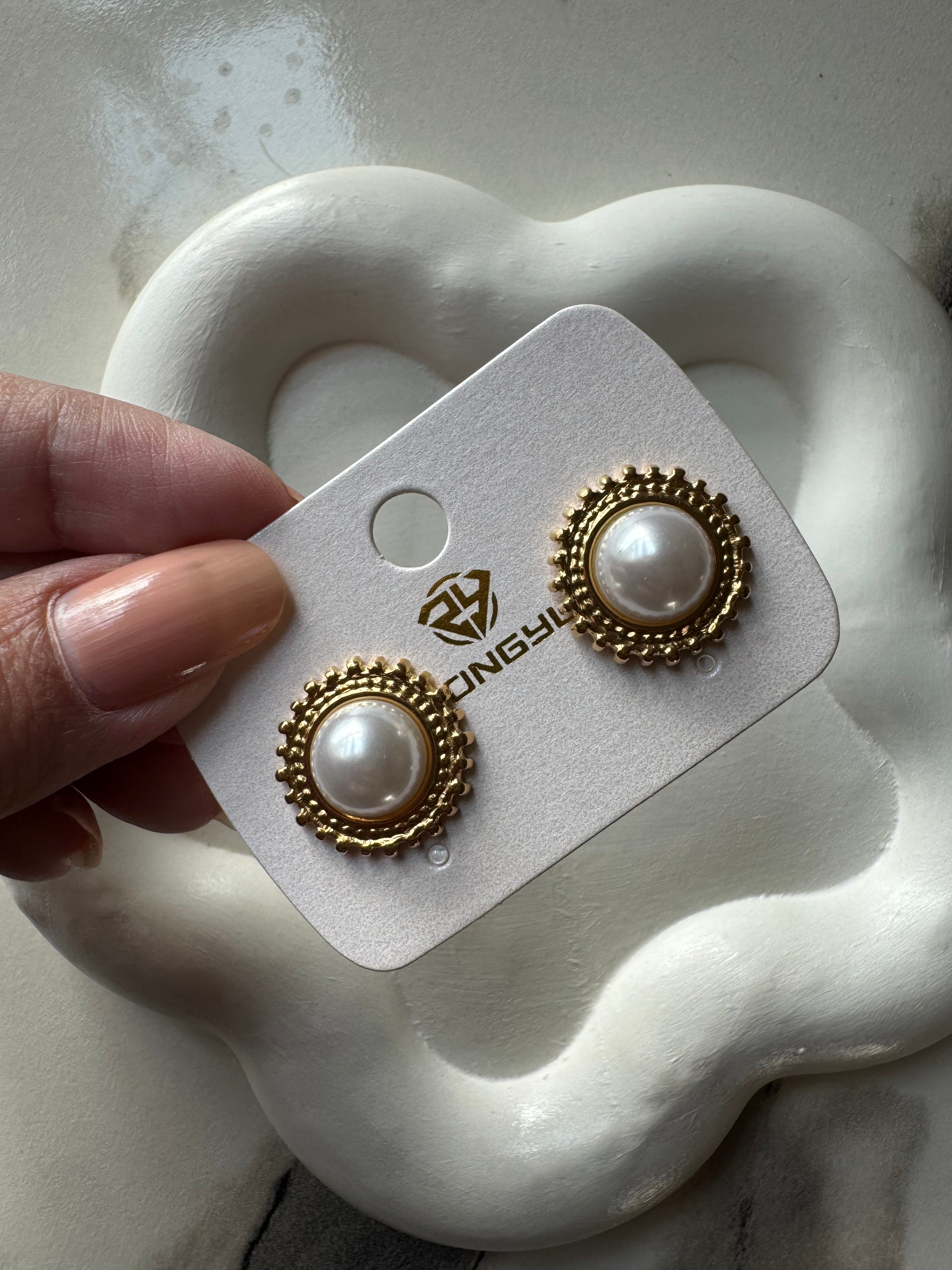 Pearl Grace Studs