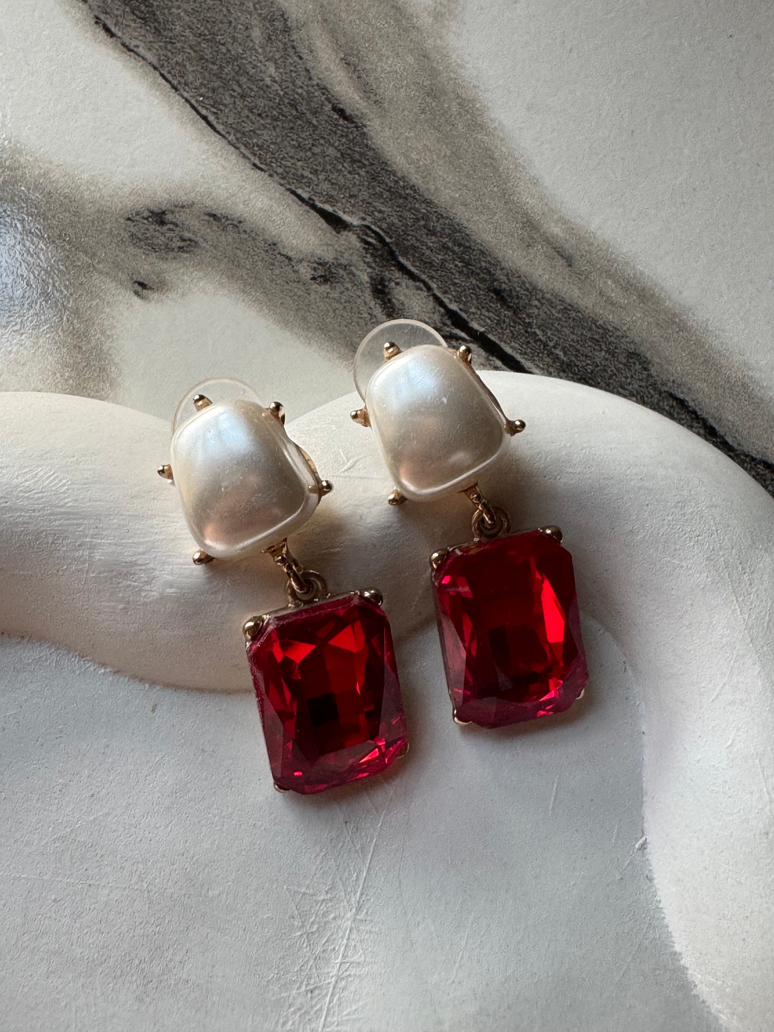 Scarlet Spark Earrings