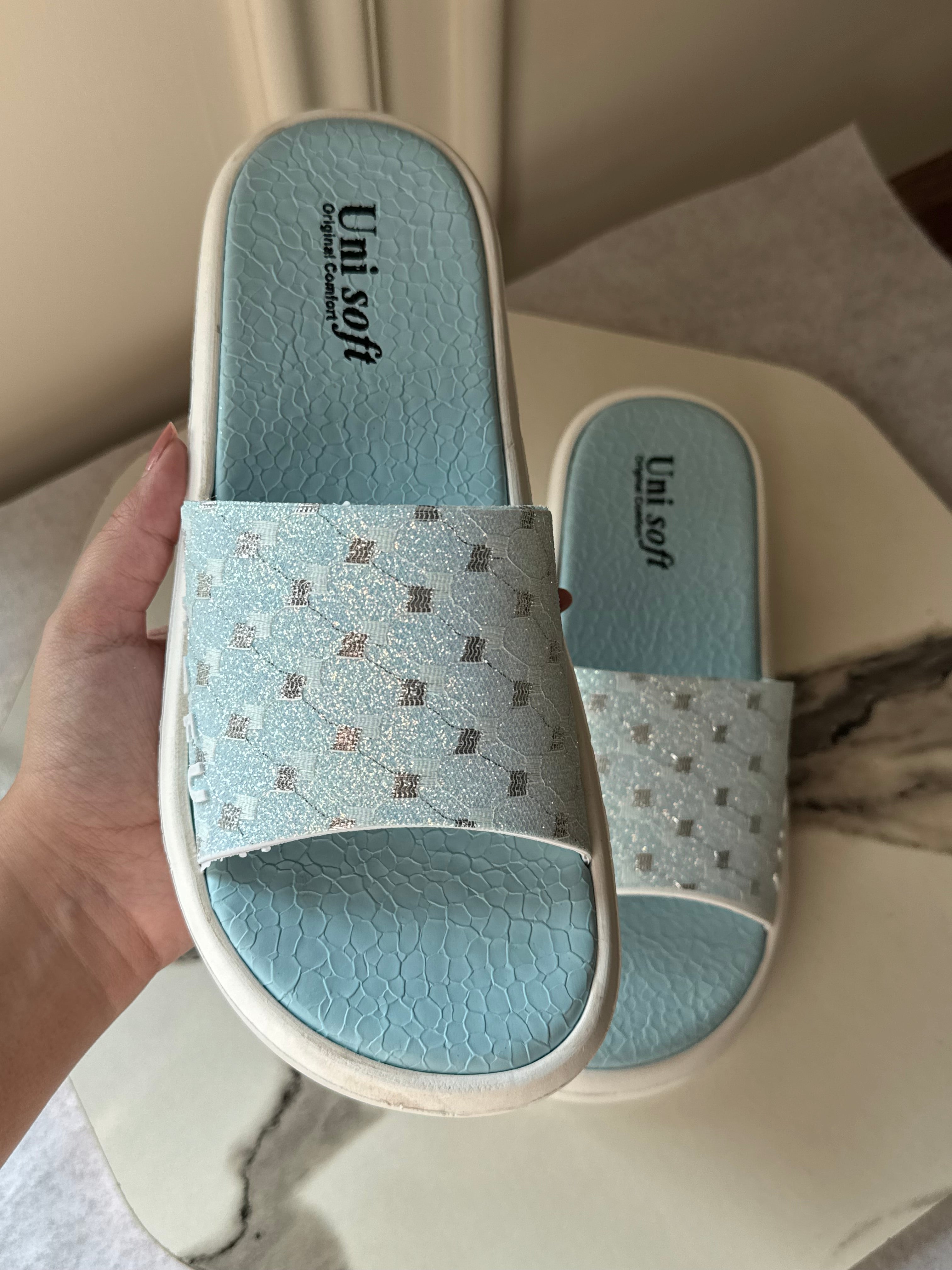 Soft Cotton Sky Slides