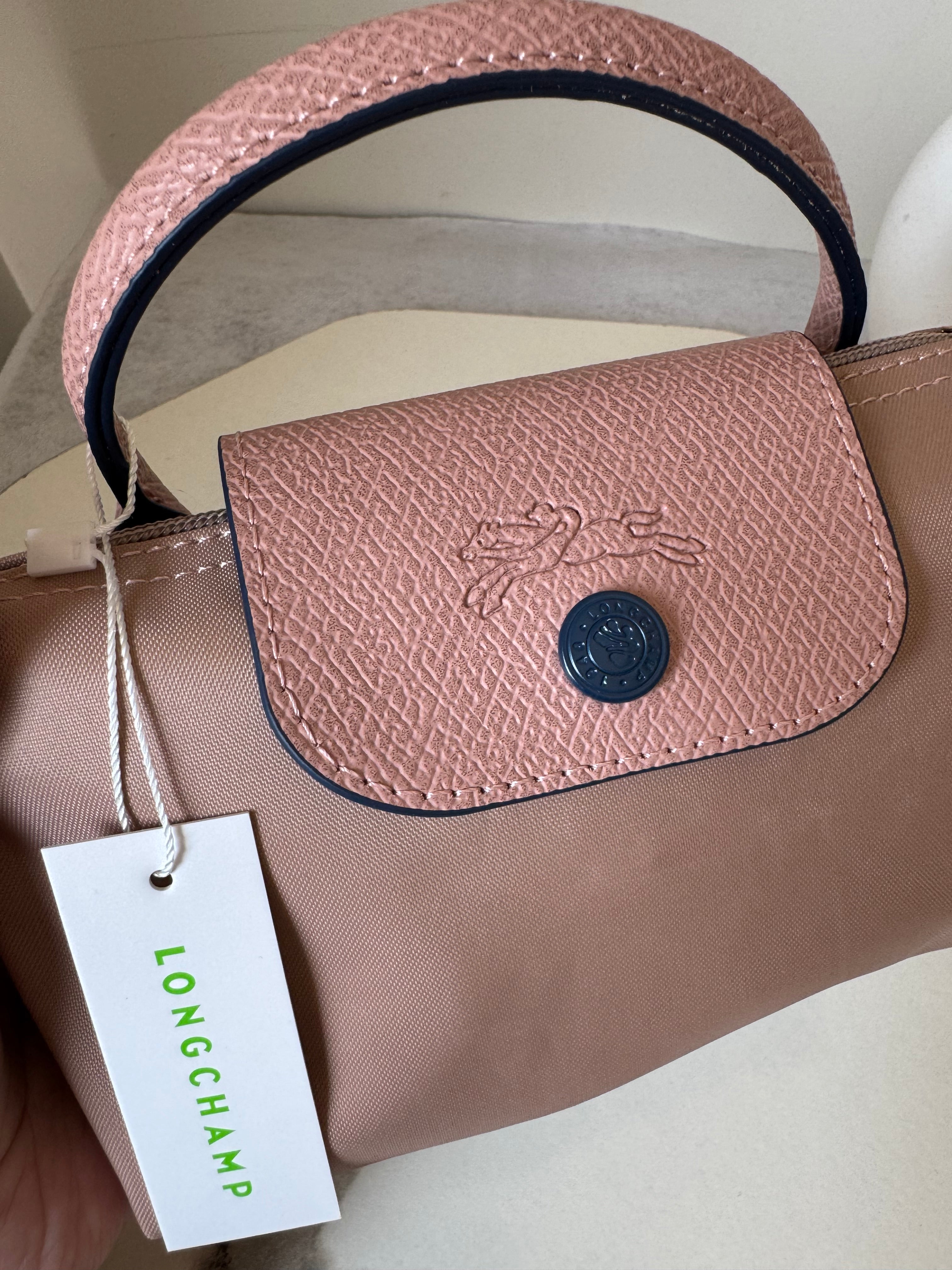 LongChamp Crossbody Bag with Strap - Light Pink (WITH BRAND LOGO)