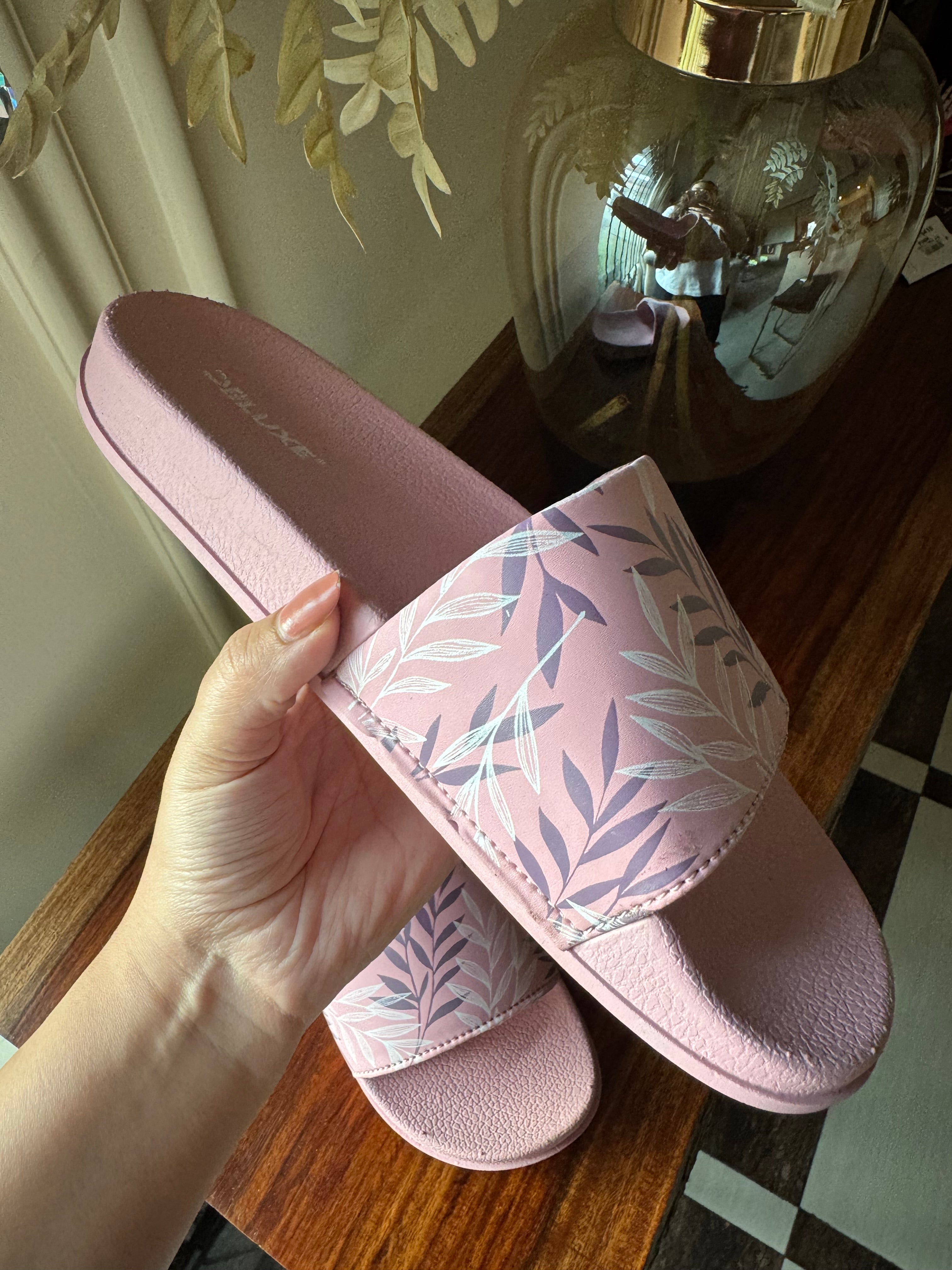 Soft Baby Pink Beach Slides