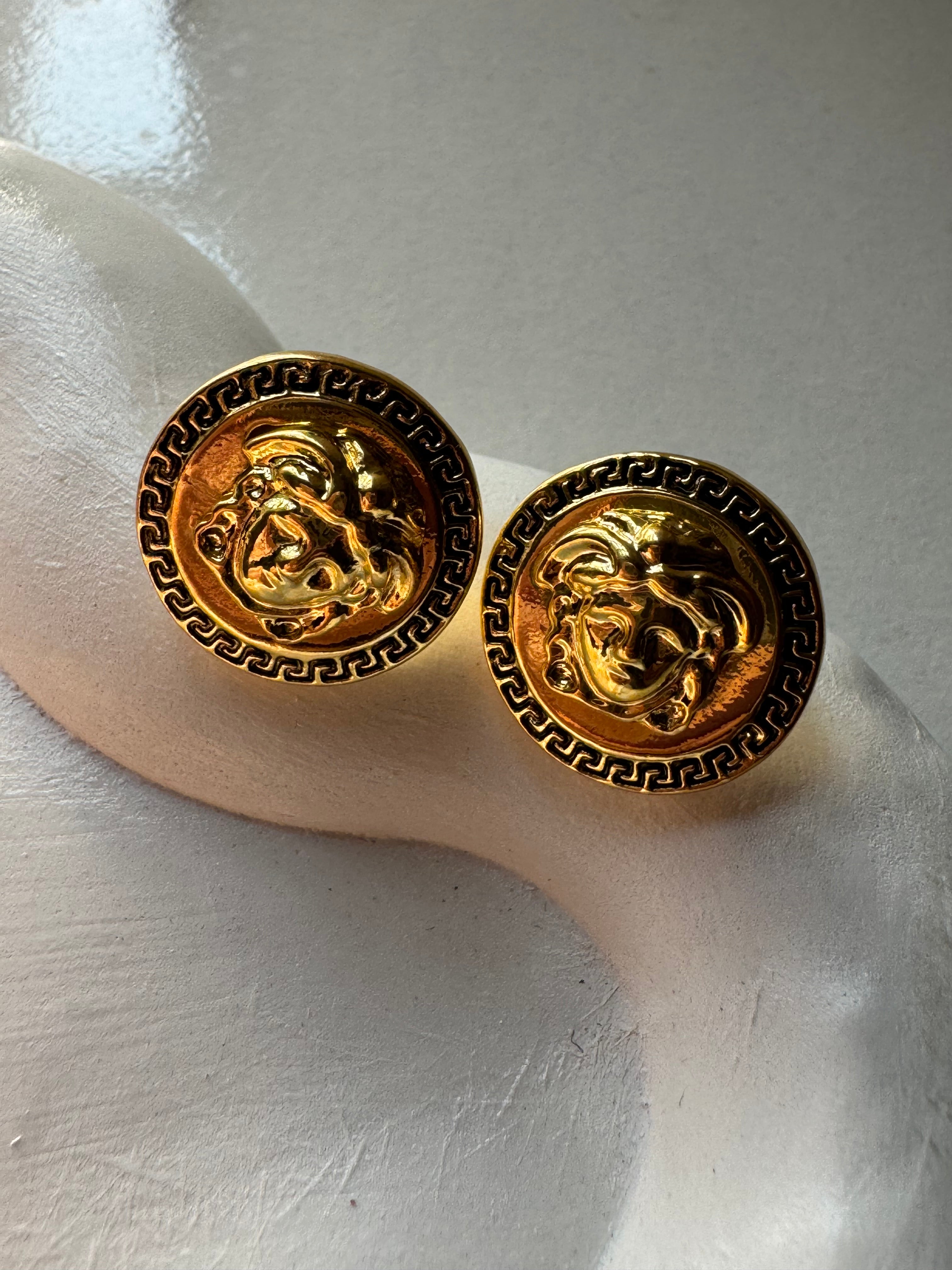 Golden Whirls Studs - 18K Gold Plated