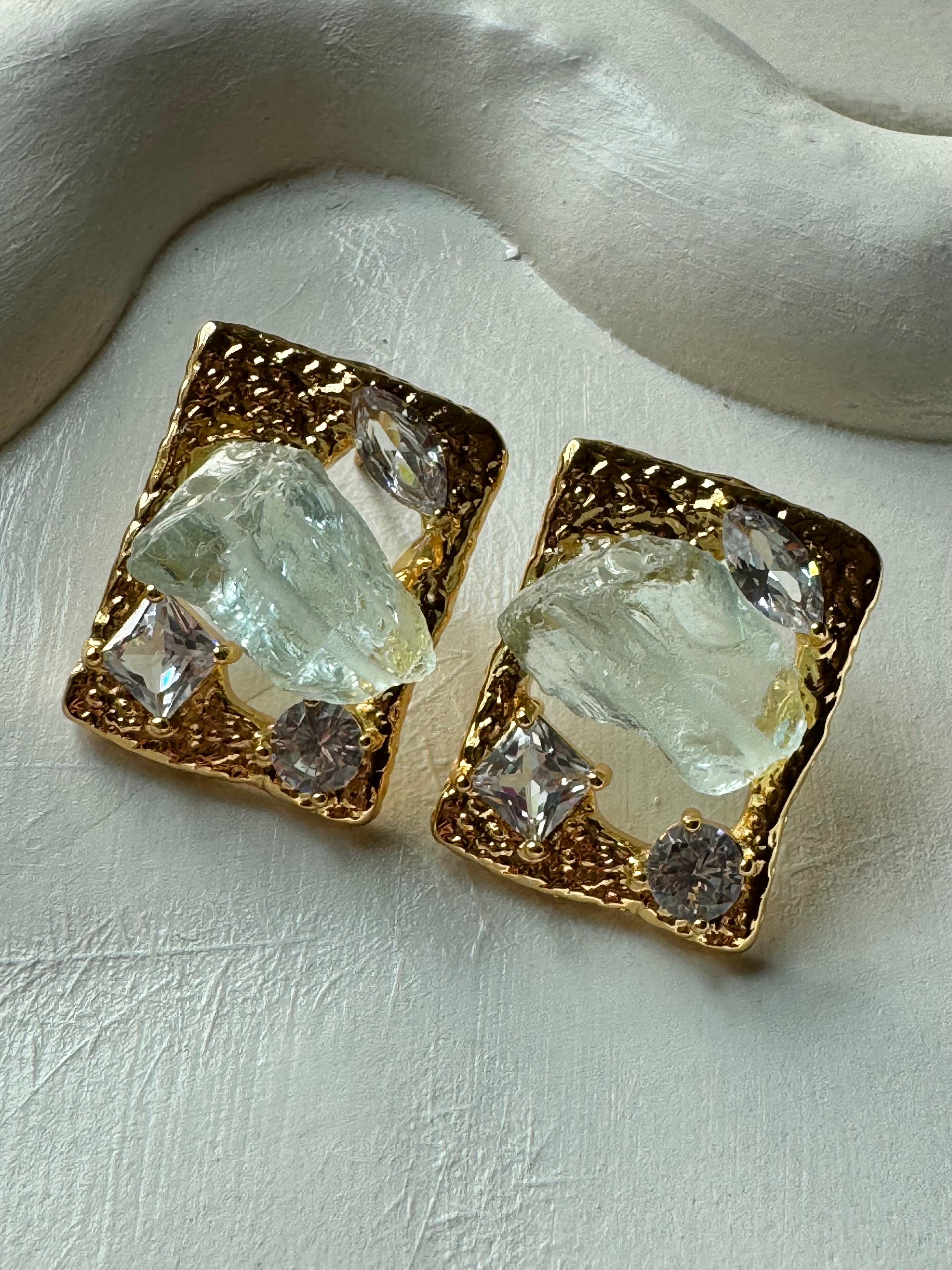 Twilight Drop Earrings - Ice Blue