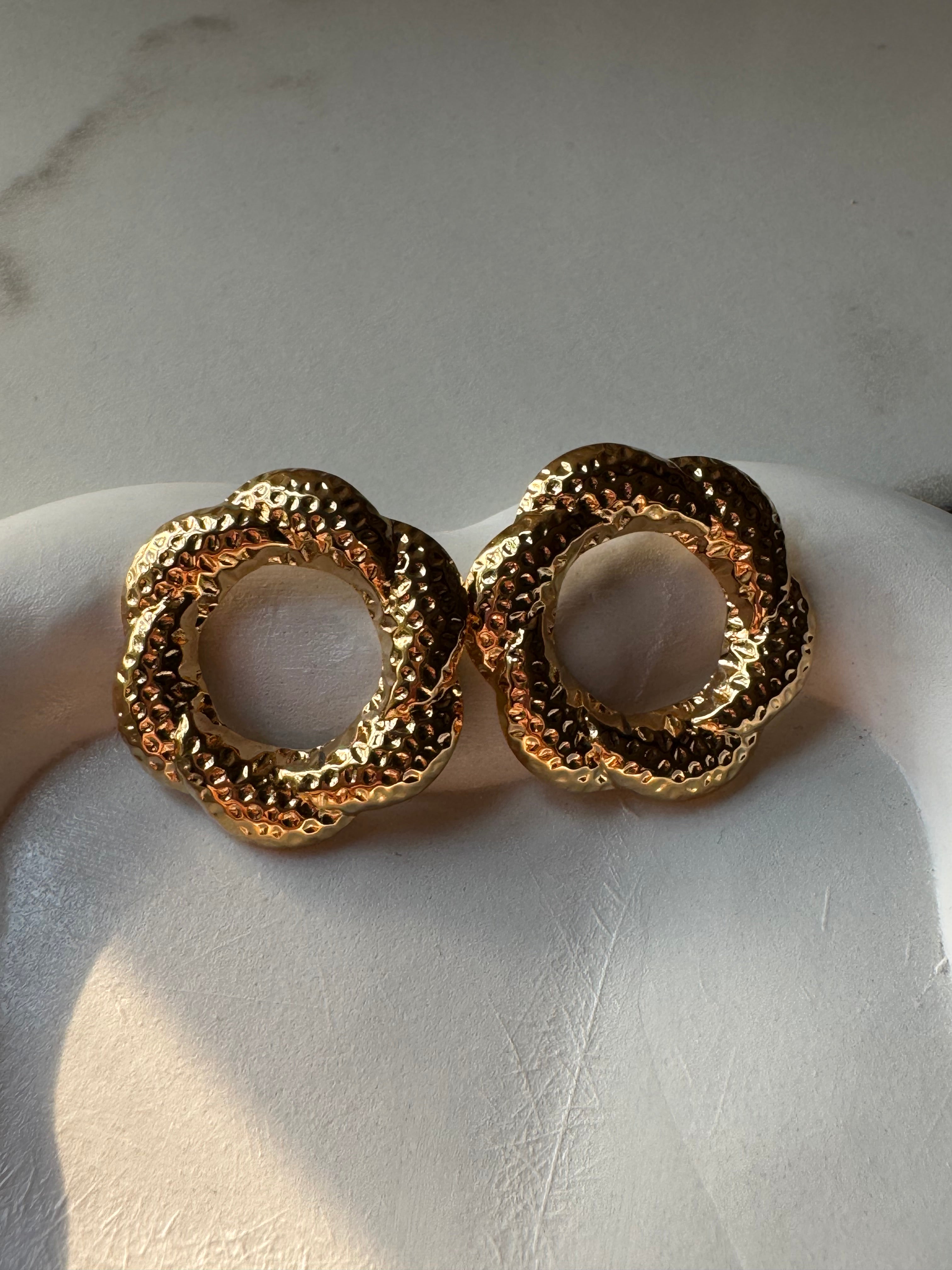 Scarlet Hoops - 18K Gold Plated