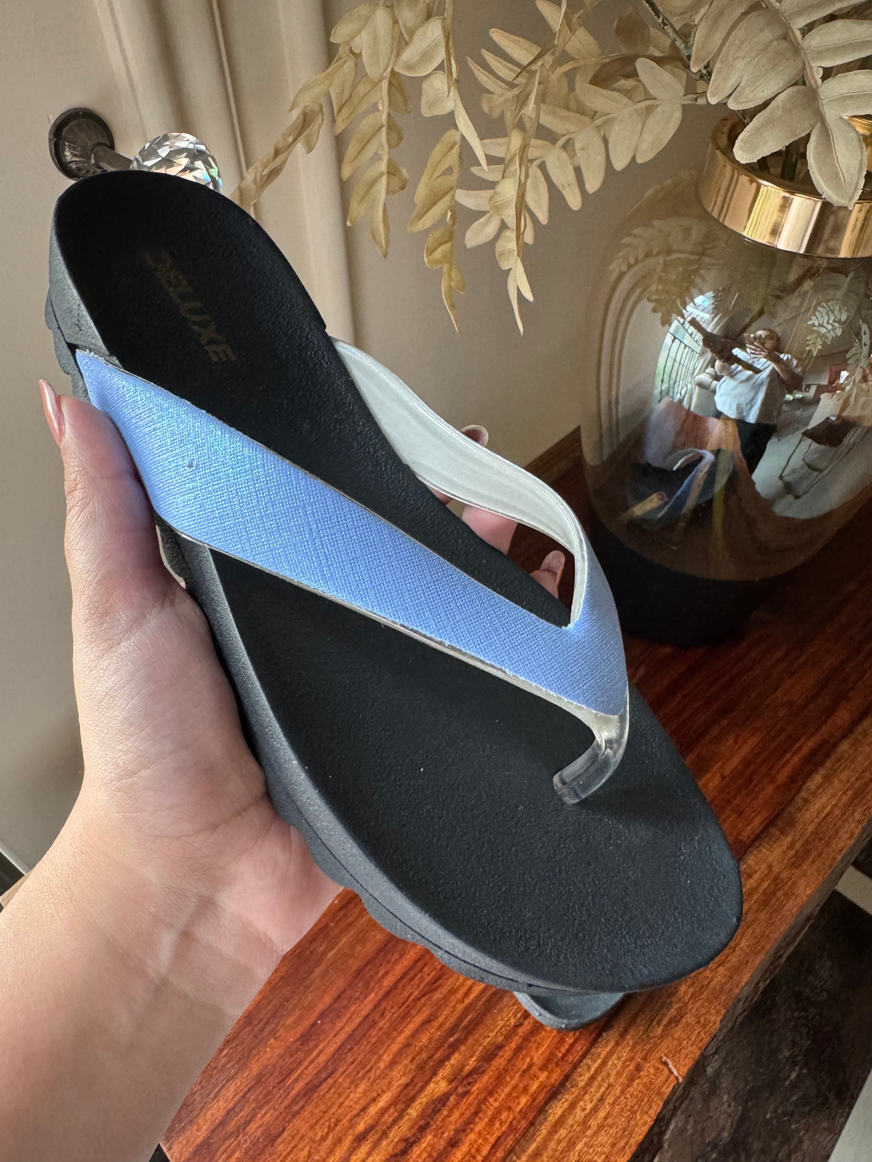 Soft Every Day Slides - Blue & Black