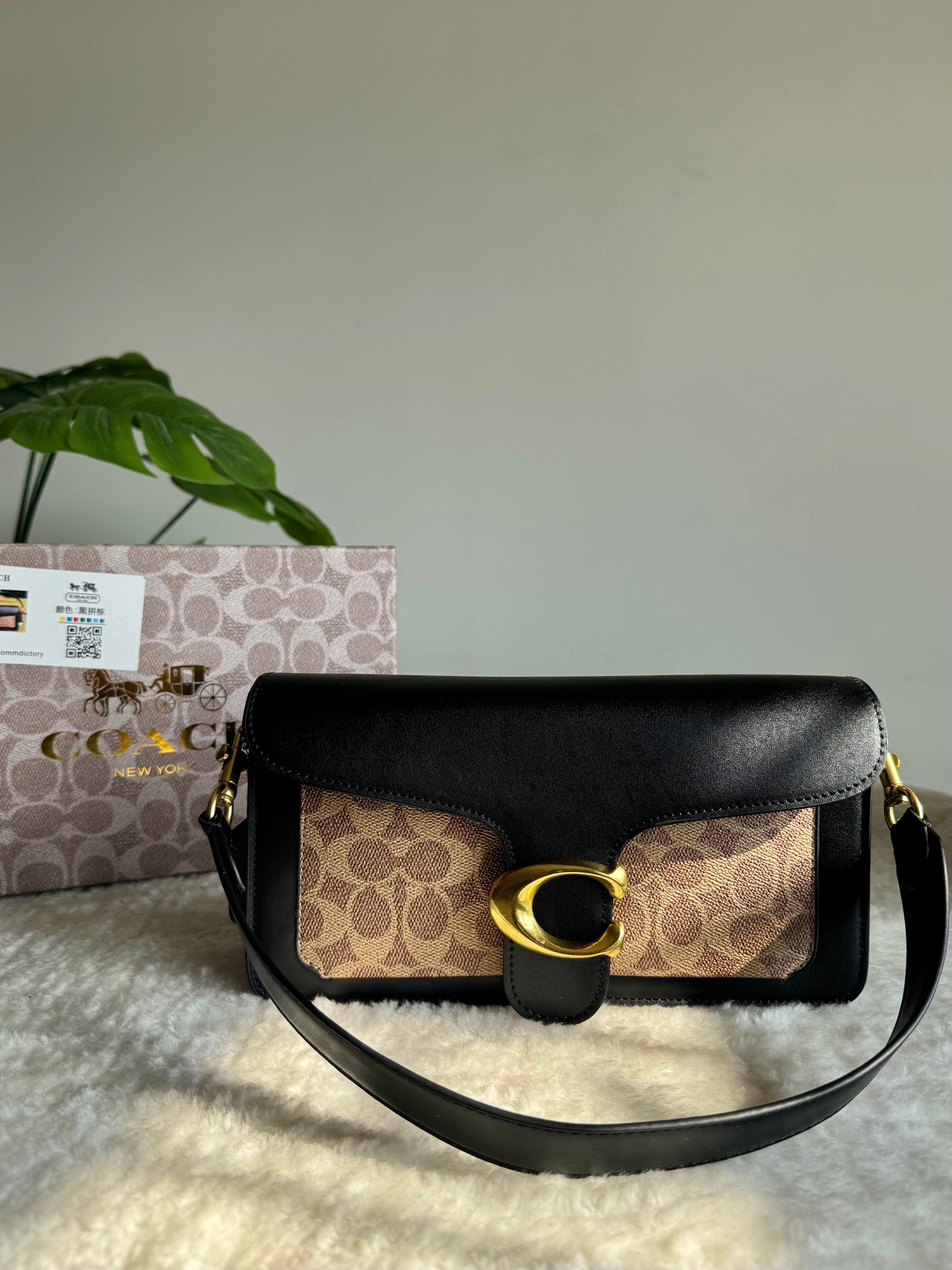 COACH TABBY PREMIUM (Khaaki & Black) - BOX PACKING