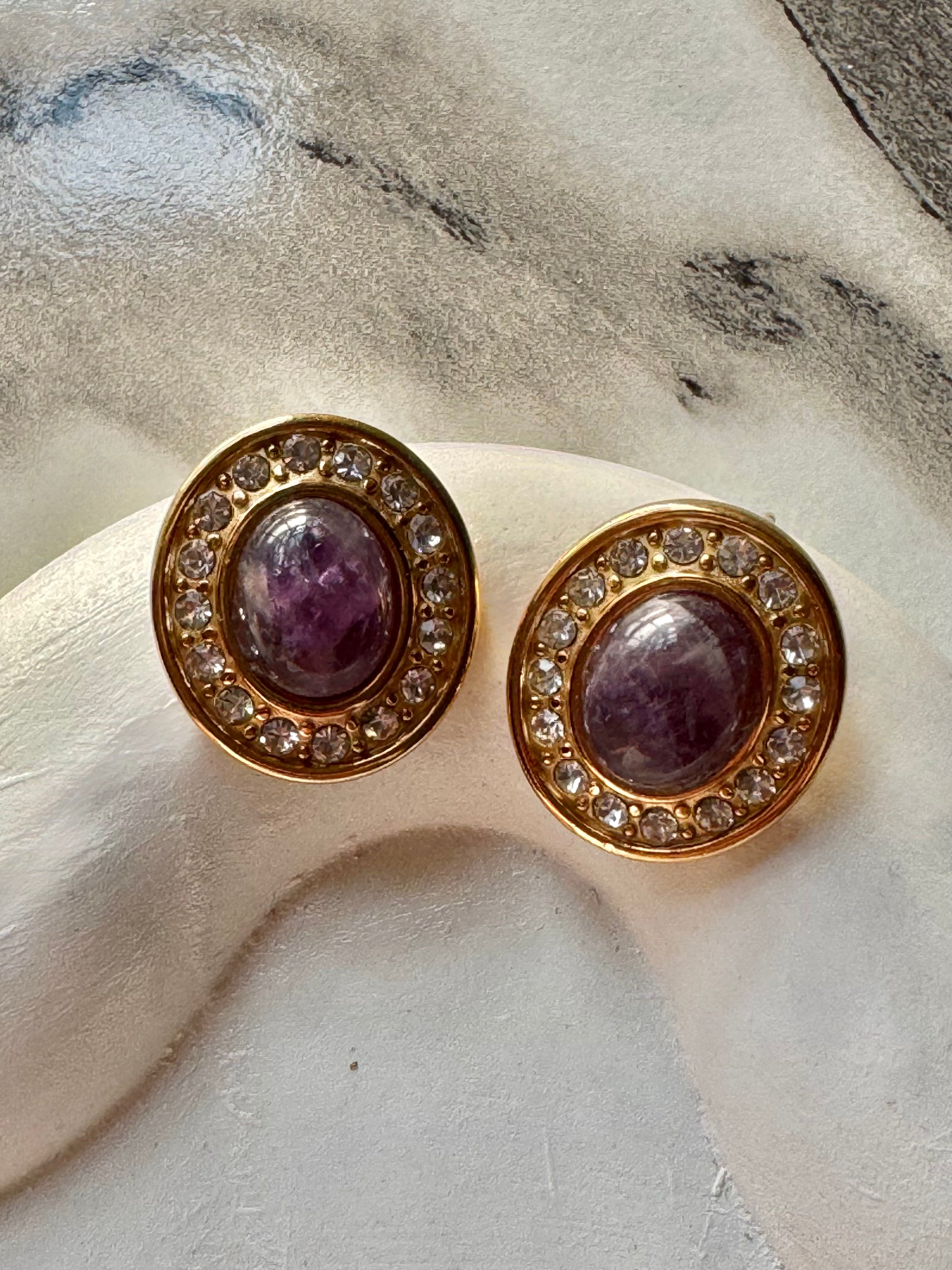 Purple Luxe Studs