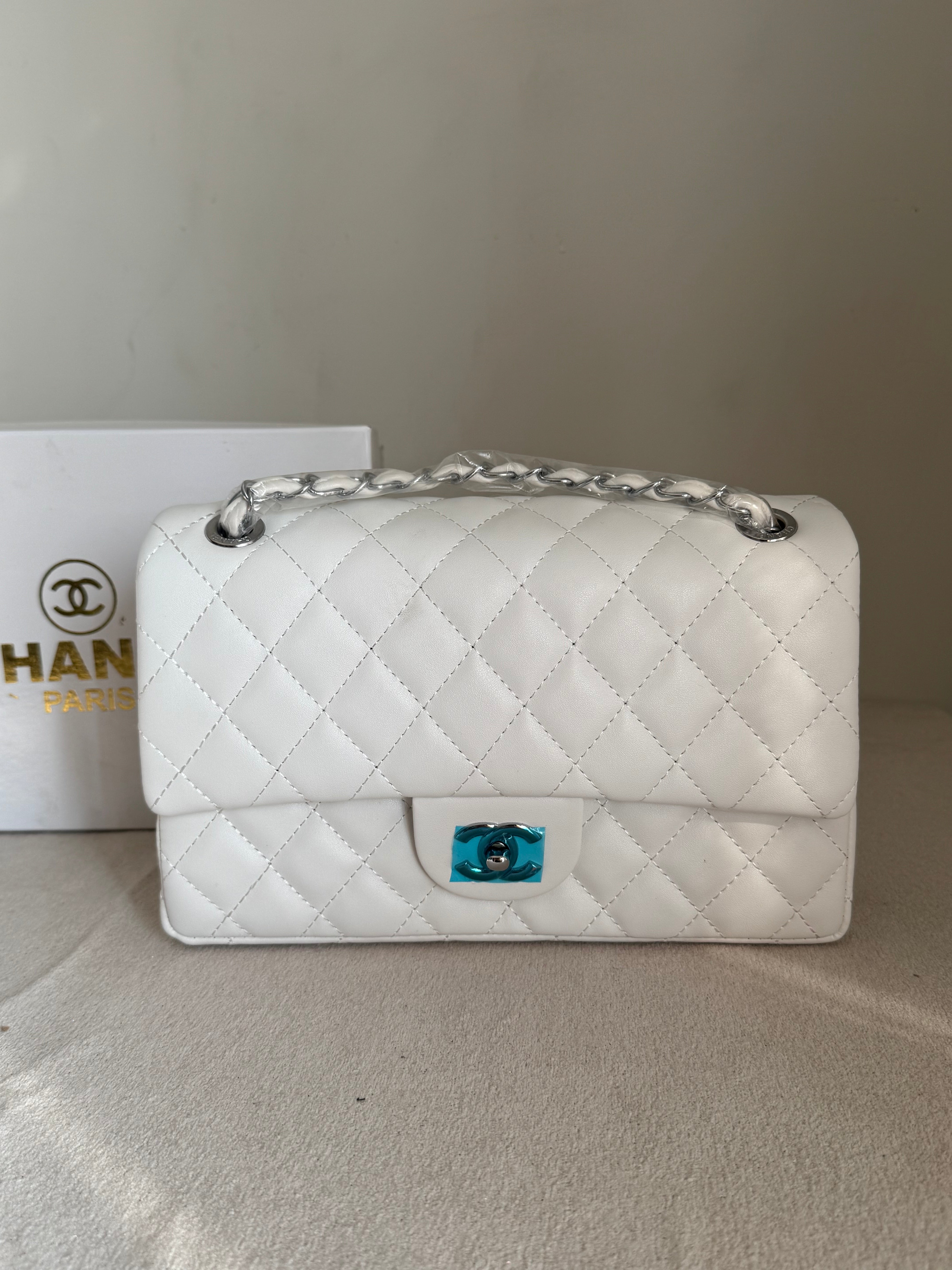 Classic Chanel Bag - White
