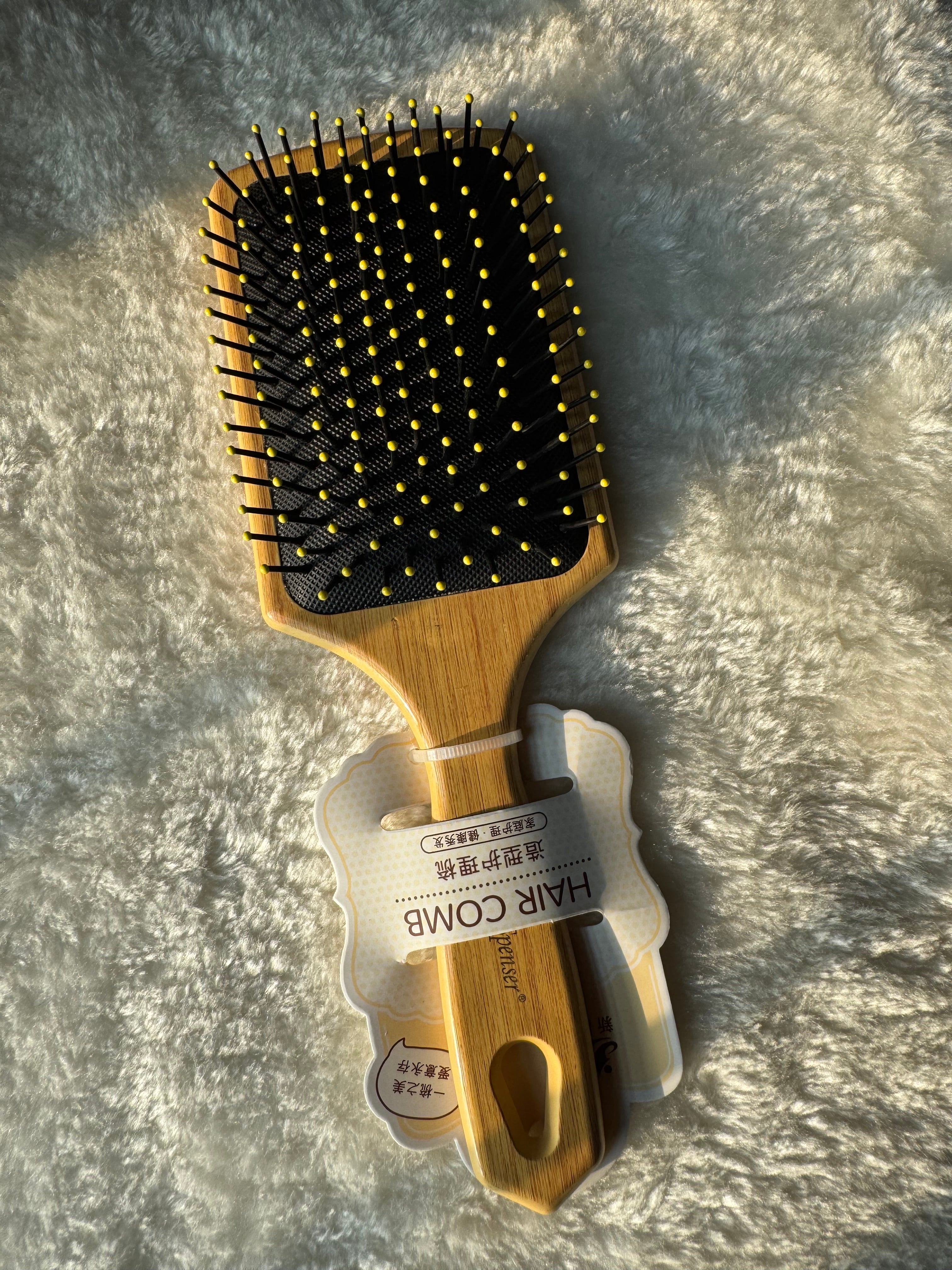 Wooden Bristles Hair Growth Brush