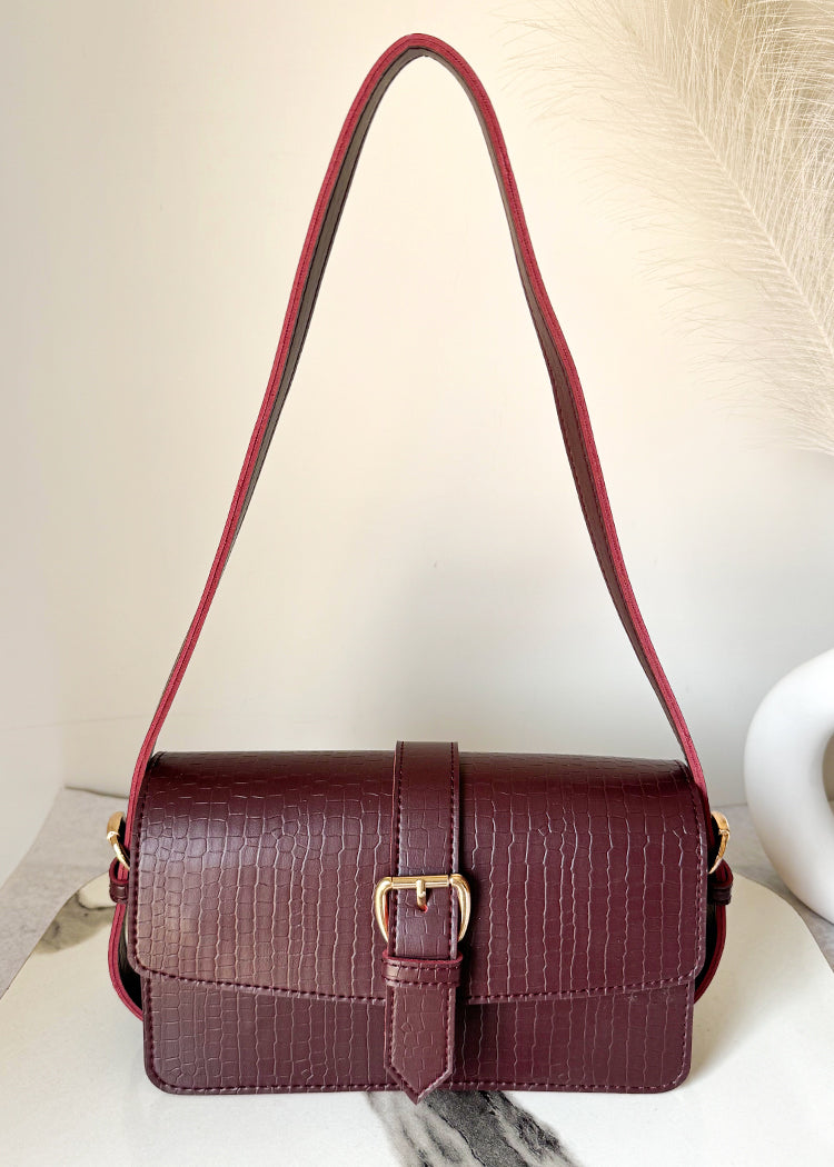 Ella Shoulder Bag - Maroon