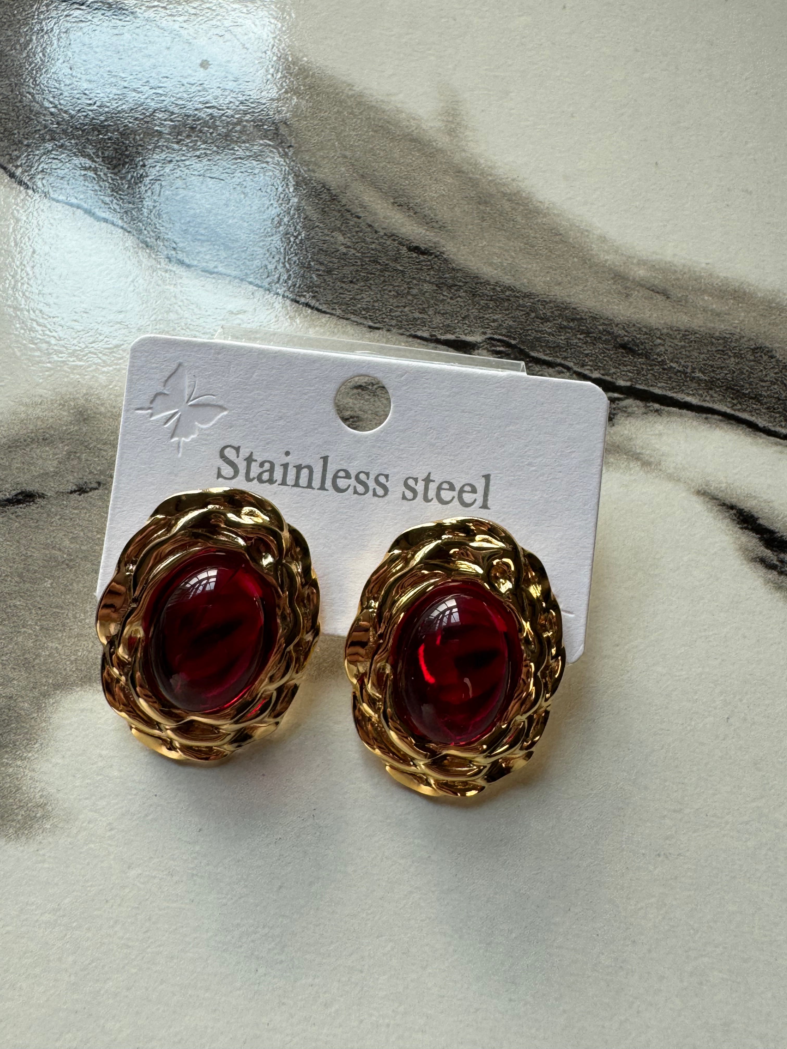 Ruby Dusk Studs