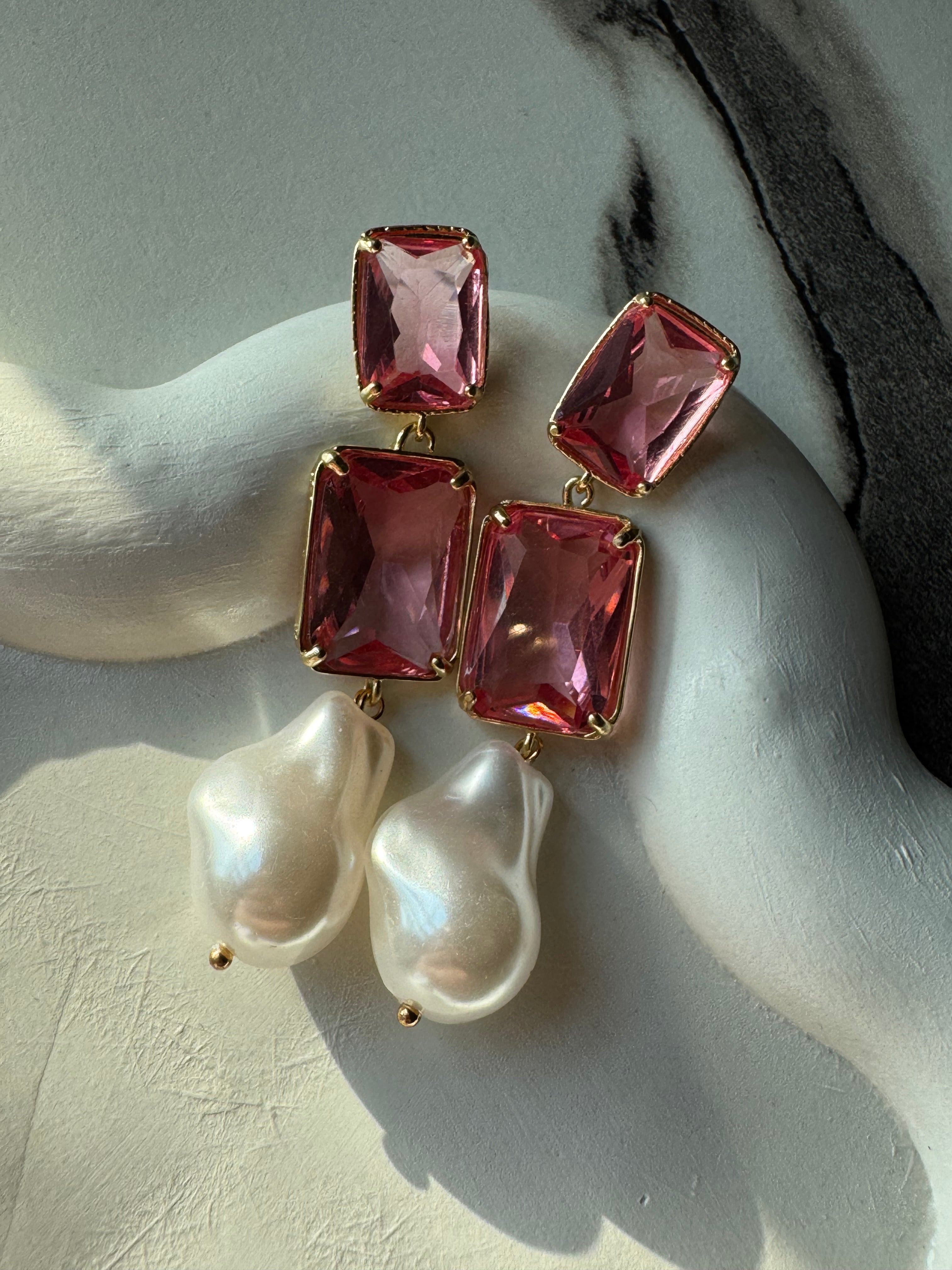 Cherry Blossom Pearls Earrings
