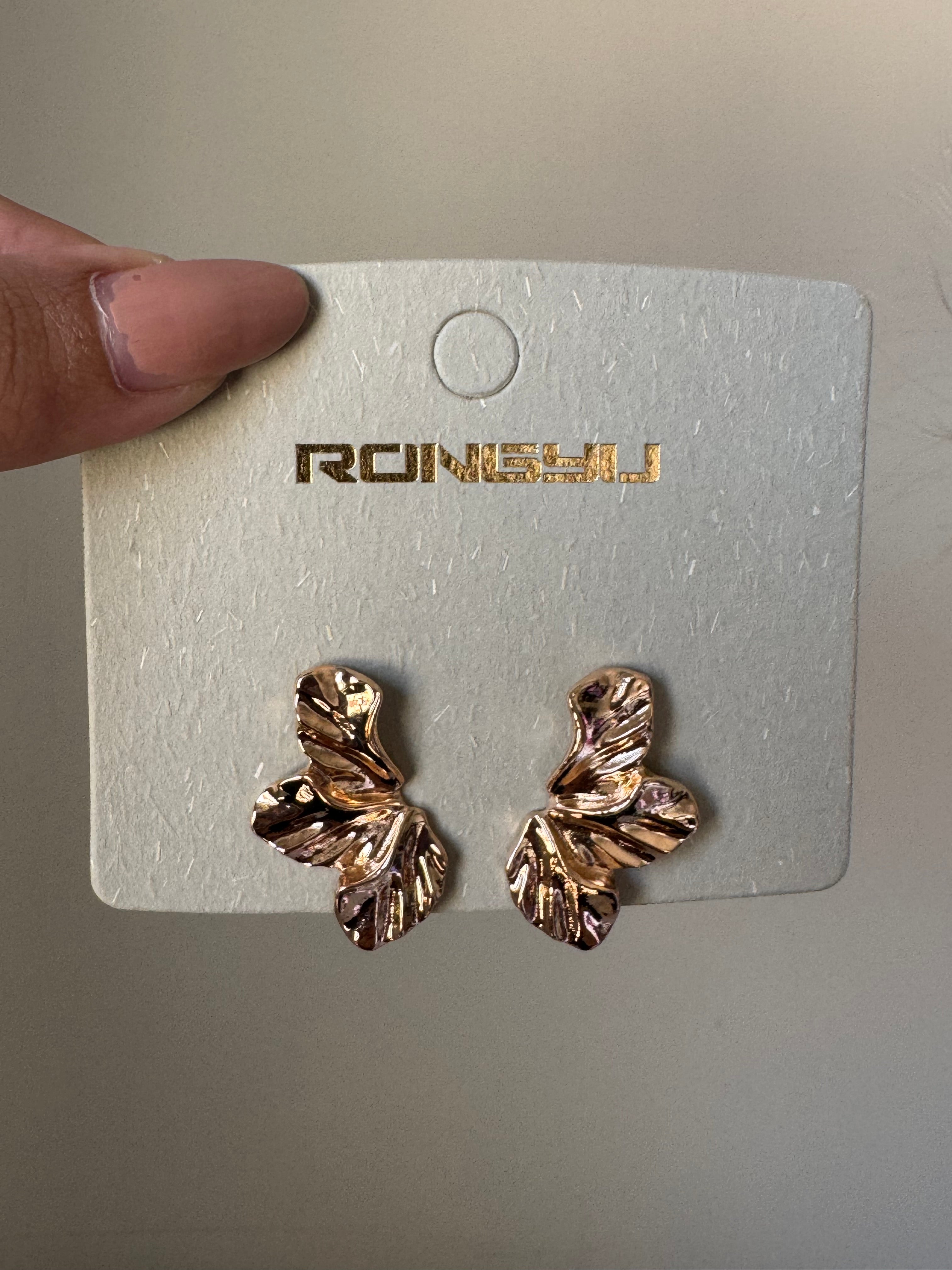 Gold Chunky Studs - 18K Gold Plated